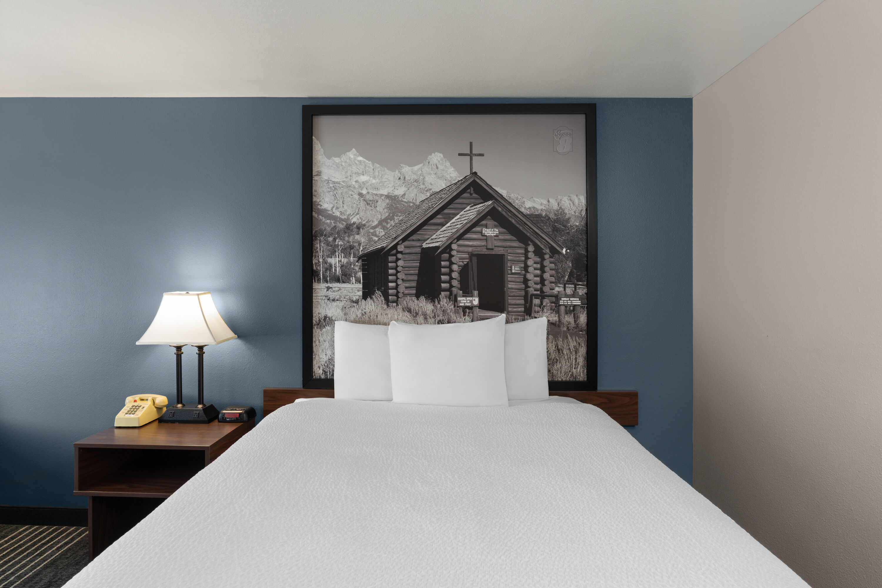 Guest room at the Super 8 by Wyndham Jackson Hole in Jackson, Wyoming