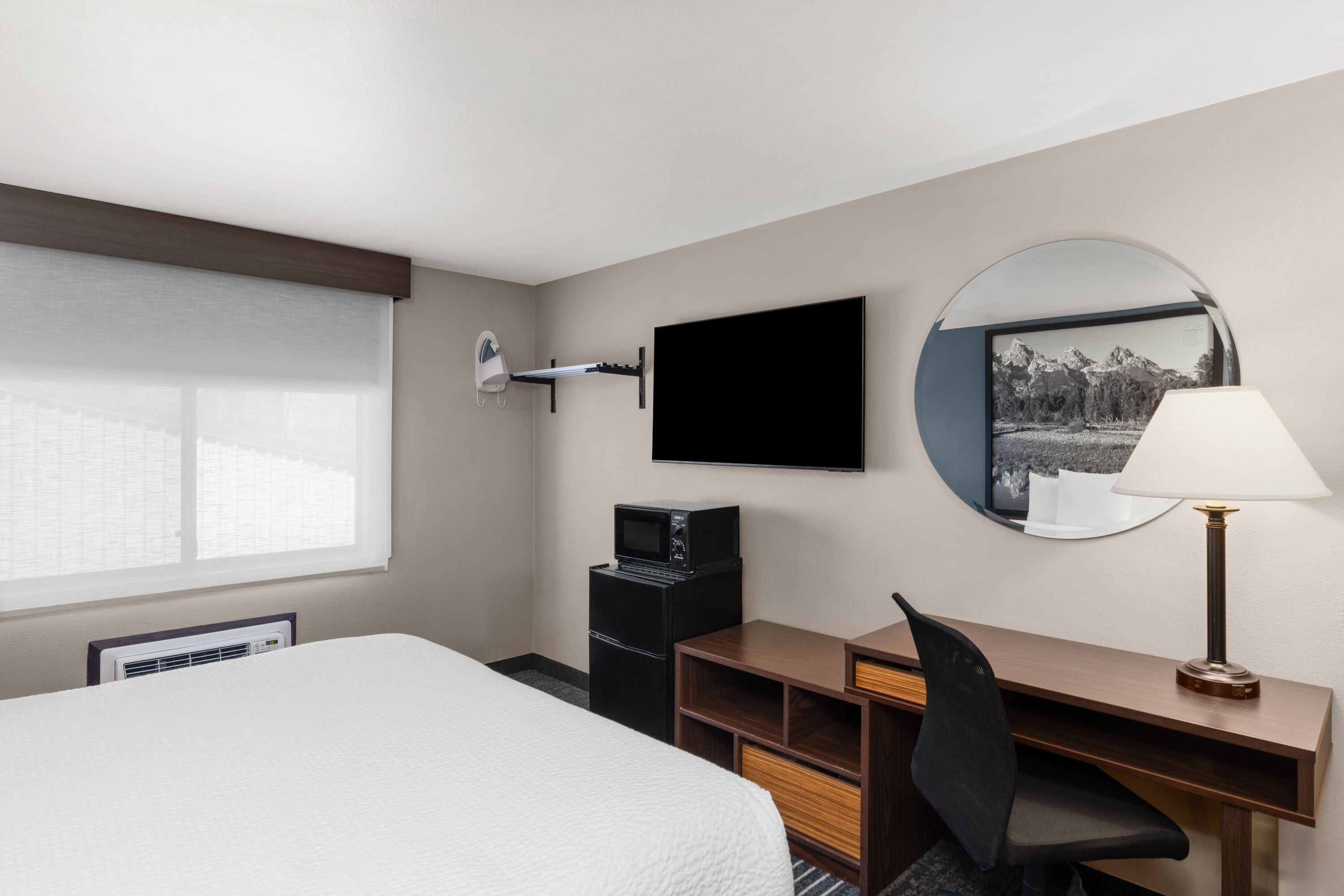 Guest room at the Super 8 by Wyndham Jackson Hole in Jackson, Wyoming