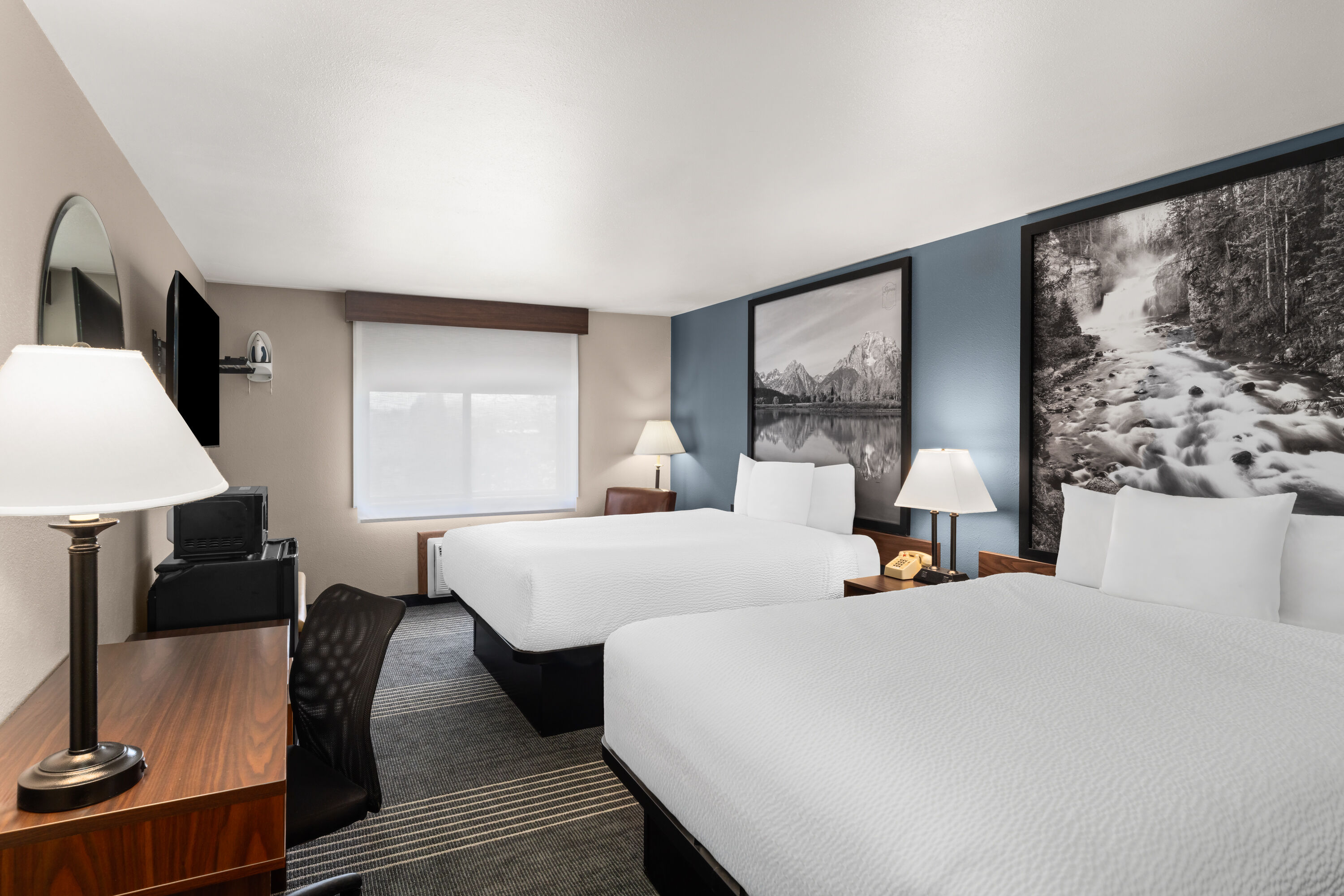 Guest room at the Super 8 by Wyndham Jackson Hole in Jackson, Wyoming