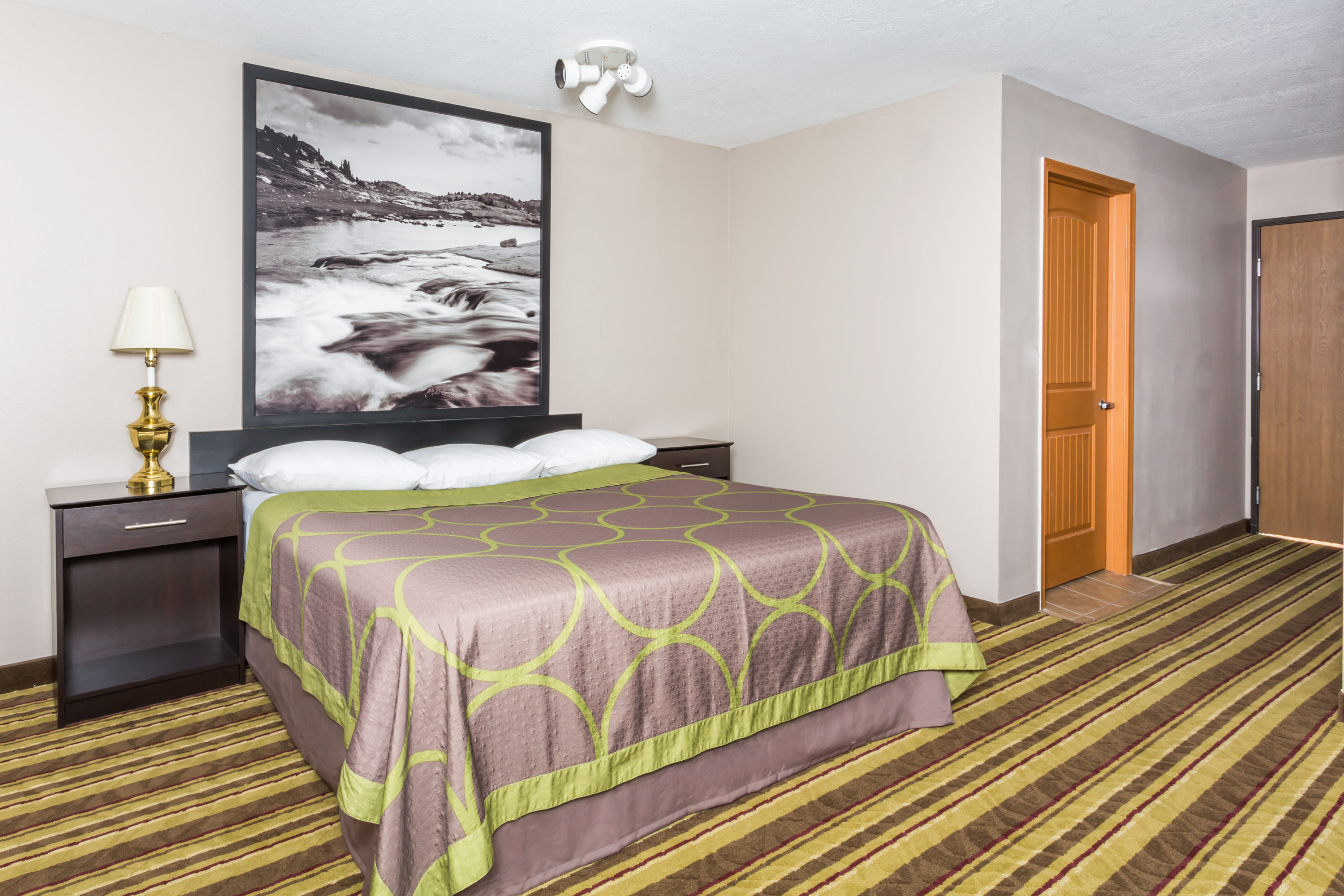 Guest room at the Super 8 by Wyndham Rock Springs in Rock Springs, Wyoming
