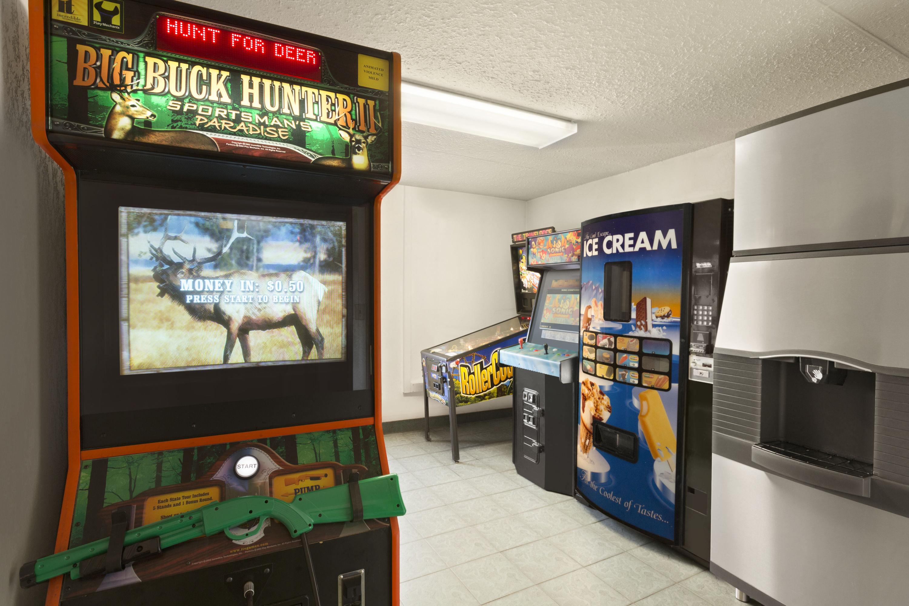 Game room at Travelodge by Wyndham Edmonton West in Edmonton, Alberta