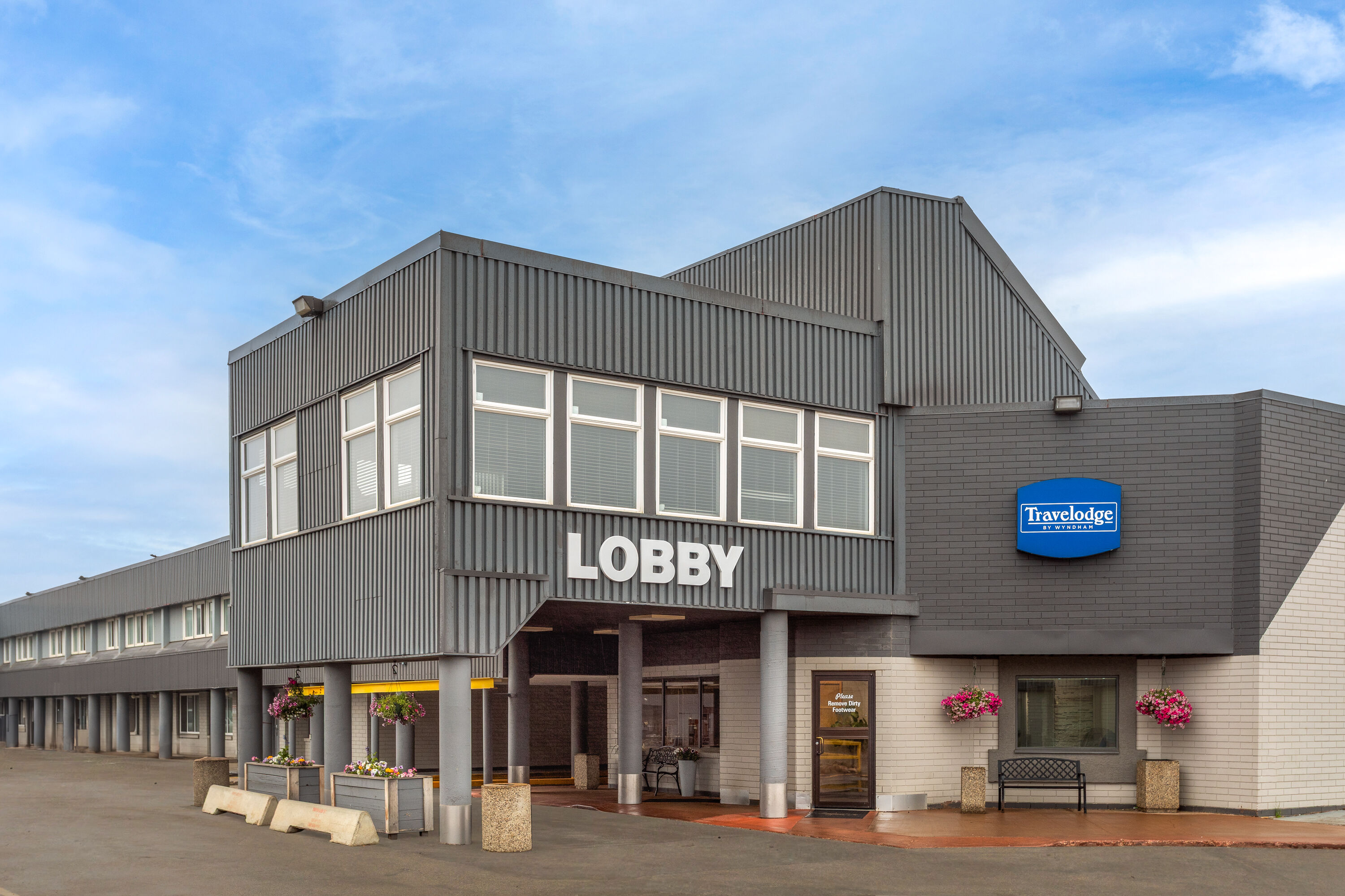 Exterior Day Image of Travelodge by Wyndham Grande Prairie hotel in Grande Prairie, Alberta