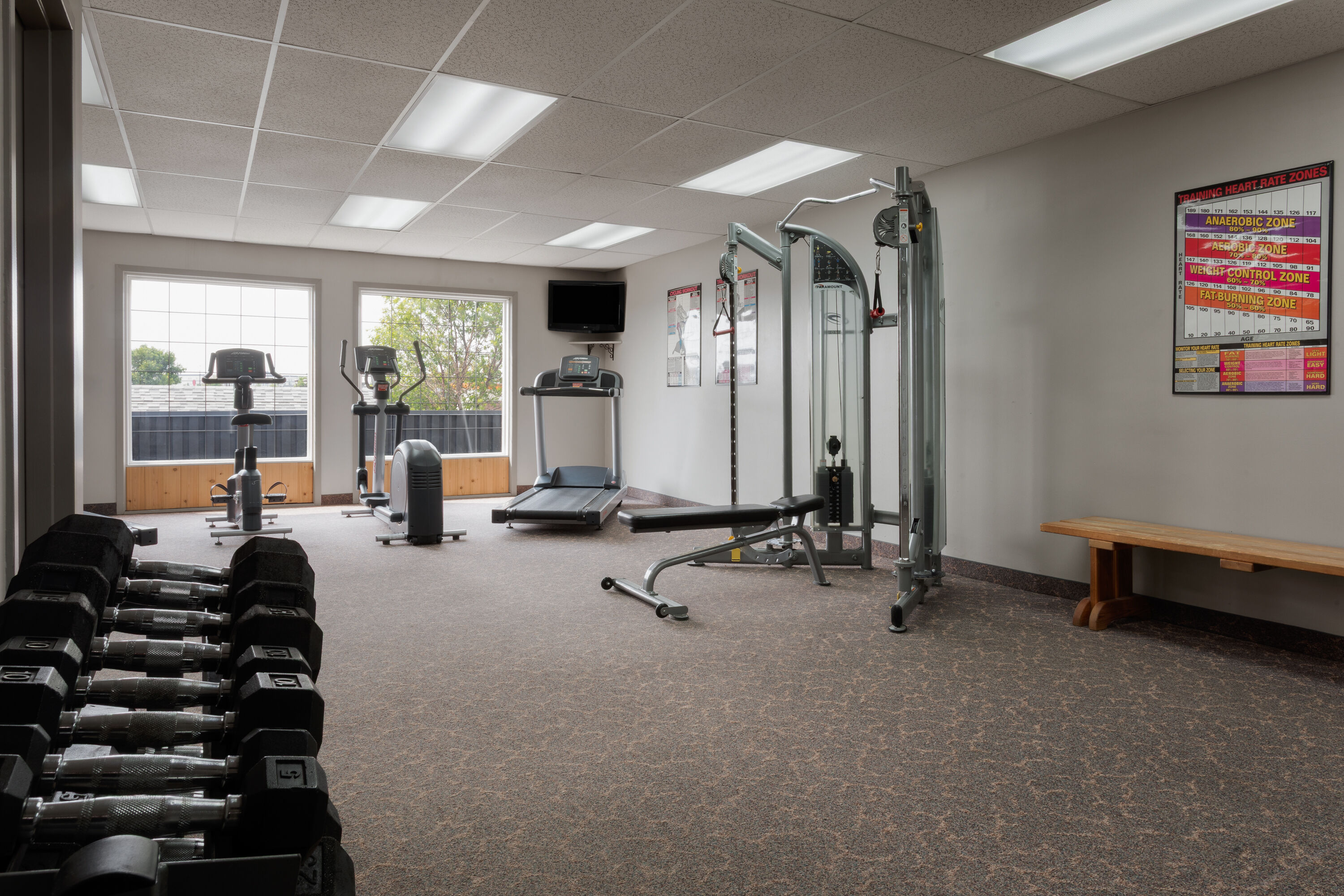 Fitness room at Travelodge by Wyndham Grande Prairie in Grande Prairie, Alberta