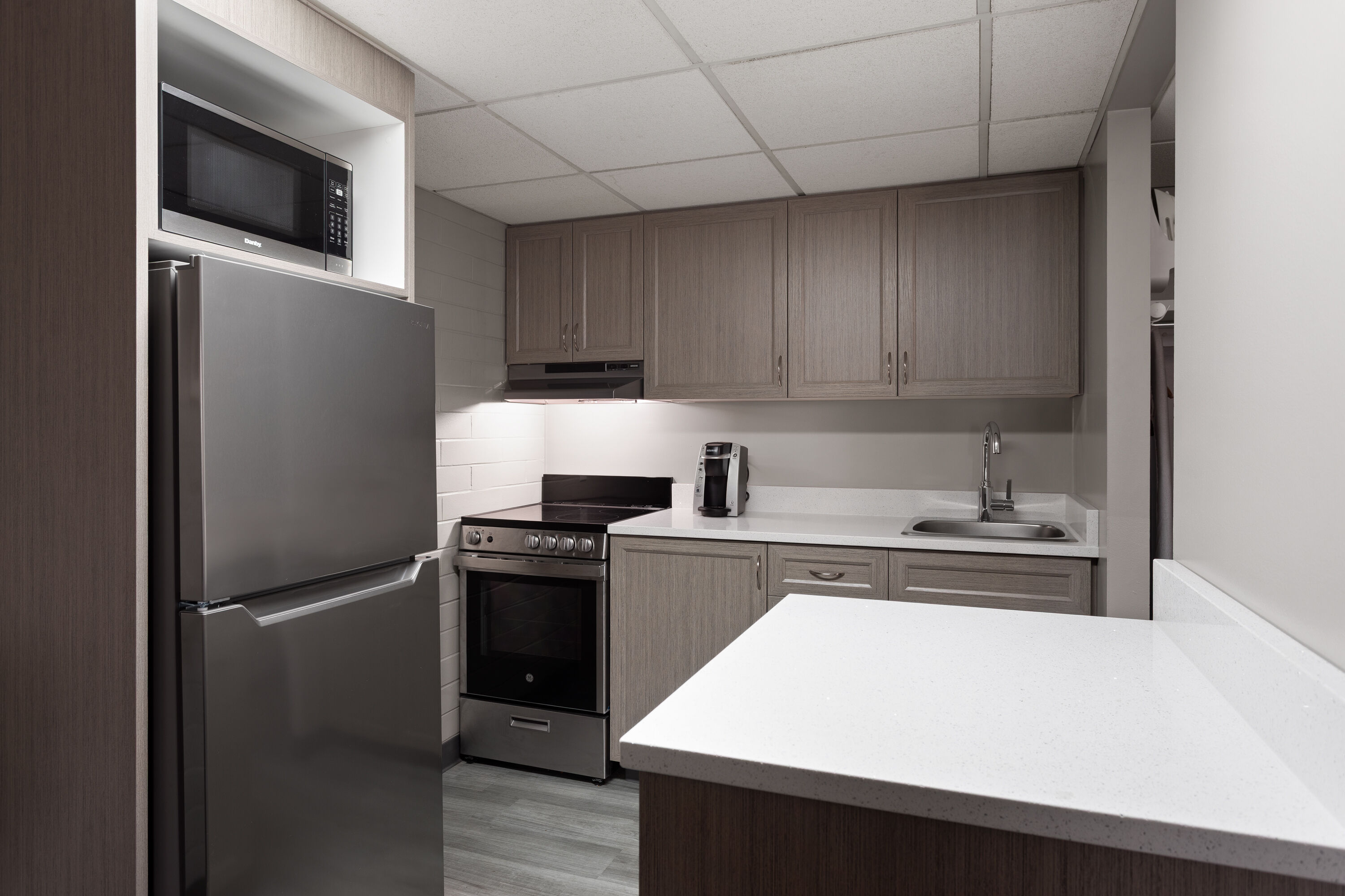 Guest room at the Travelodge by Wyndham Grande Prairie in Grande Prairie, Alberta