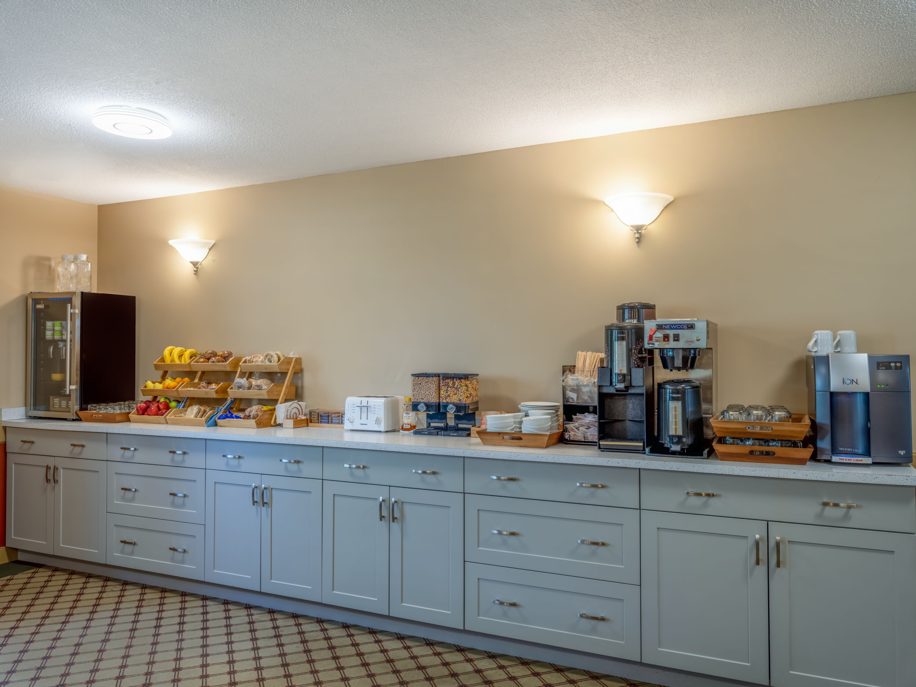 Free breakfast at Travelodge by Wyndham Lacombe in Lacombe, Alberta