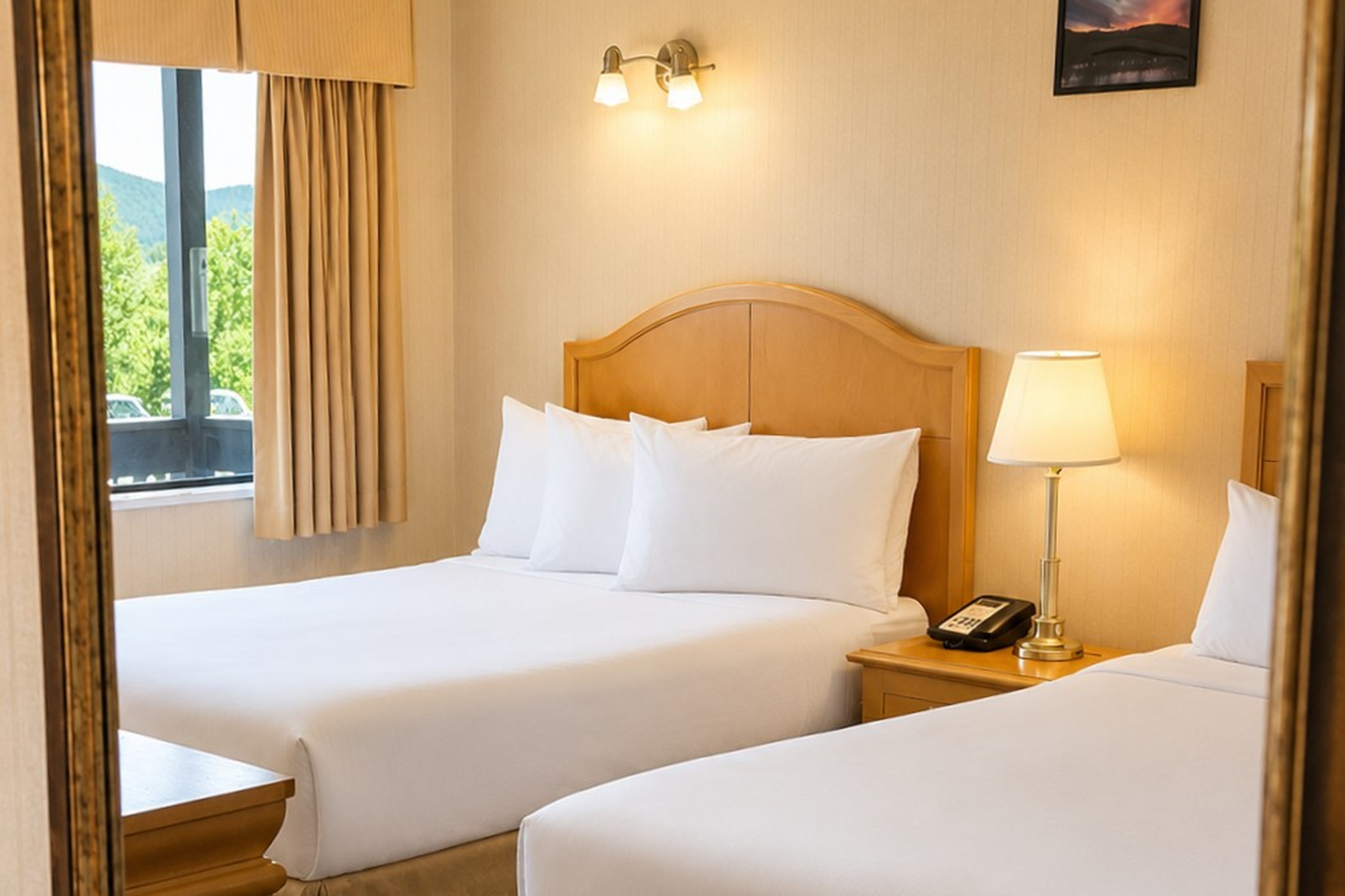 Guest room at the Travelodge by Wyndham Chetwynd in Chetwynd, British Columbia
