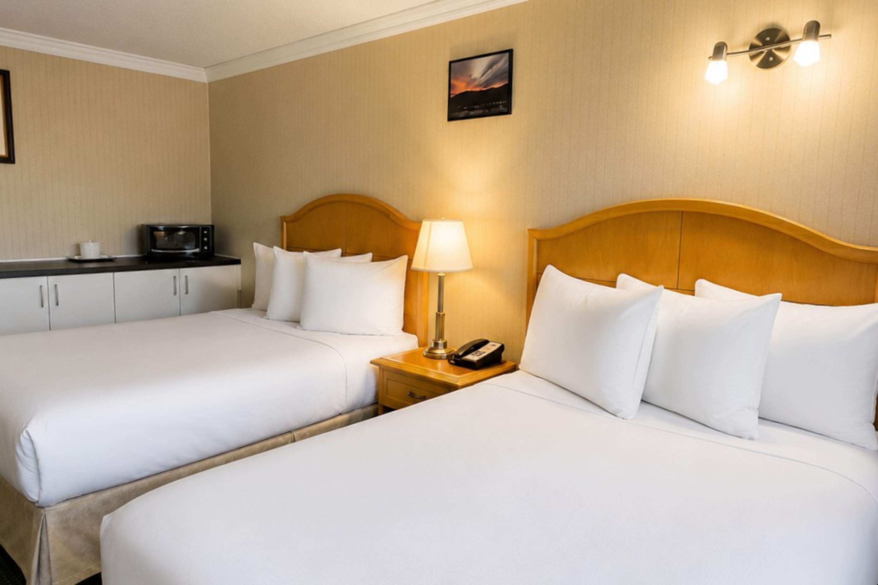 Guest room at the Travelodge by Wyndham Chetwynd in Chetwynd, British Columbia