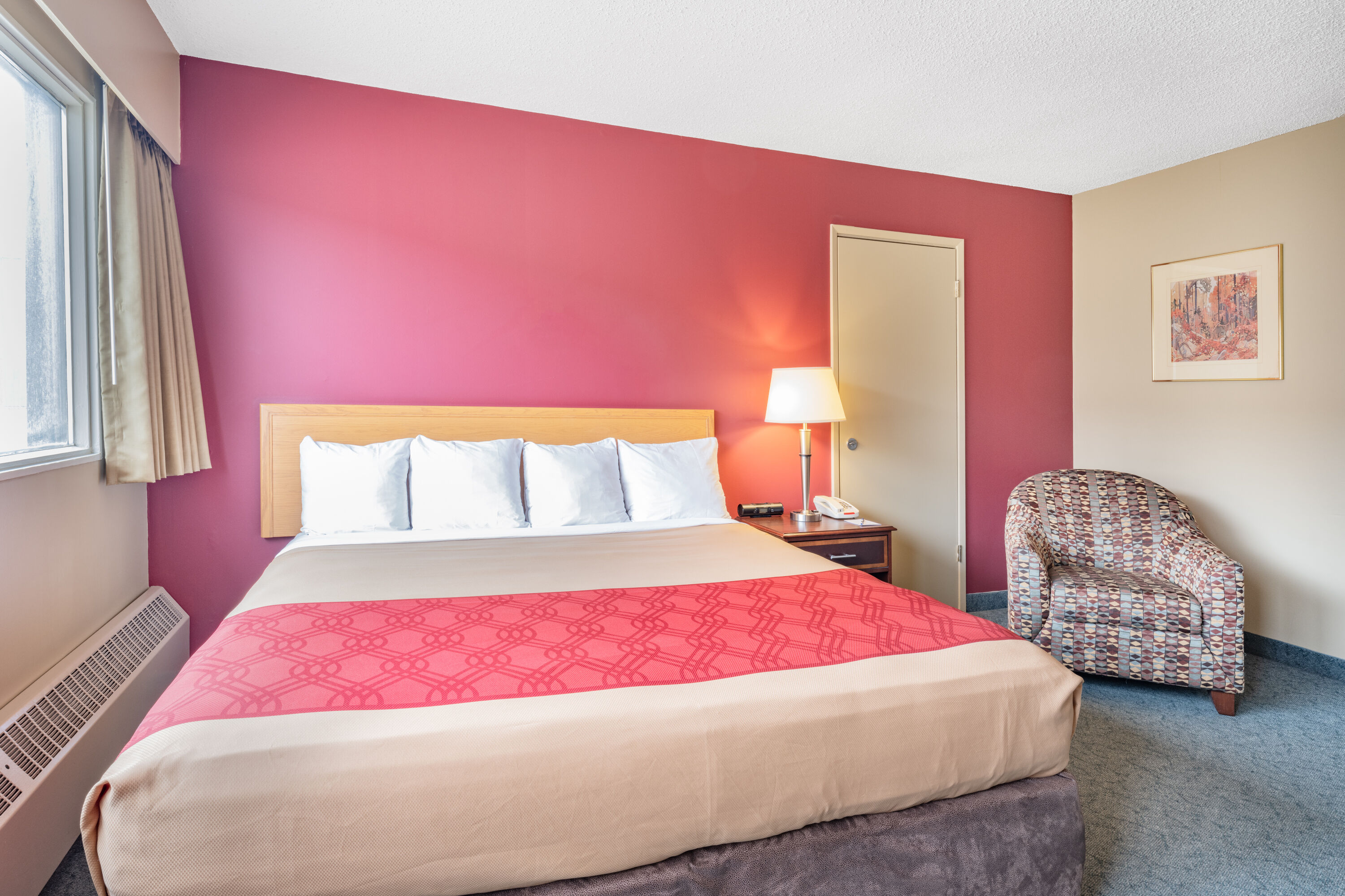 Guest room at the Travelodge by Wyndham Fort St John in Fort St. John, British Columbia