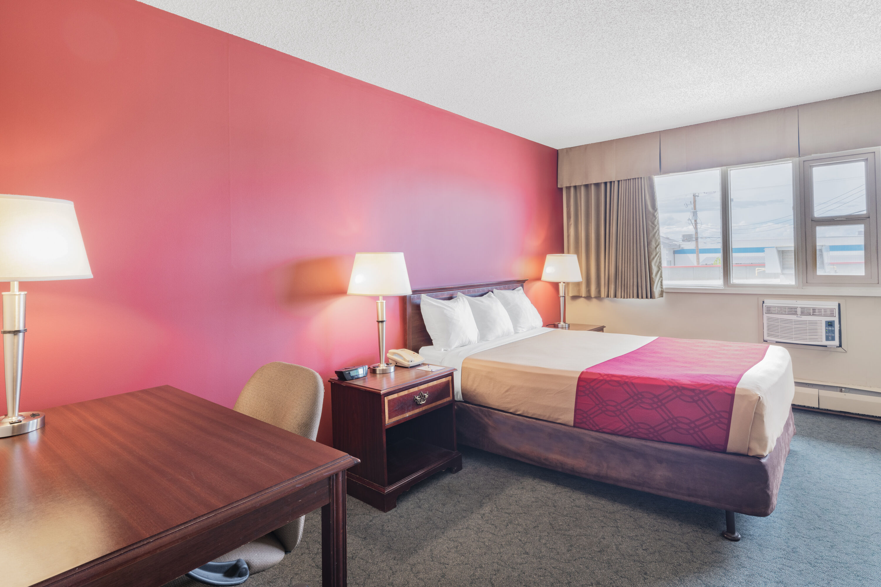 Guest room at the Travelodge by Wyndham Fort St John in Fort St. John, British Columbia