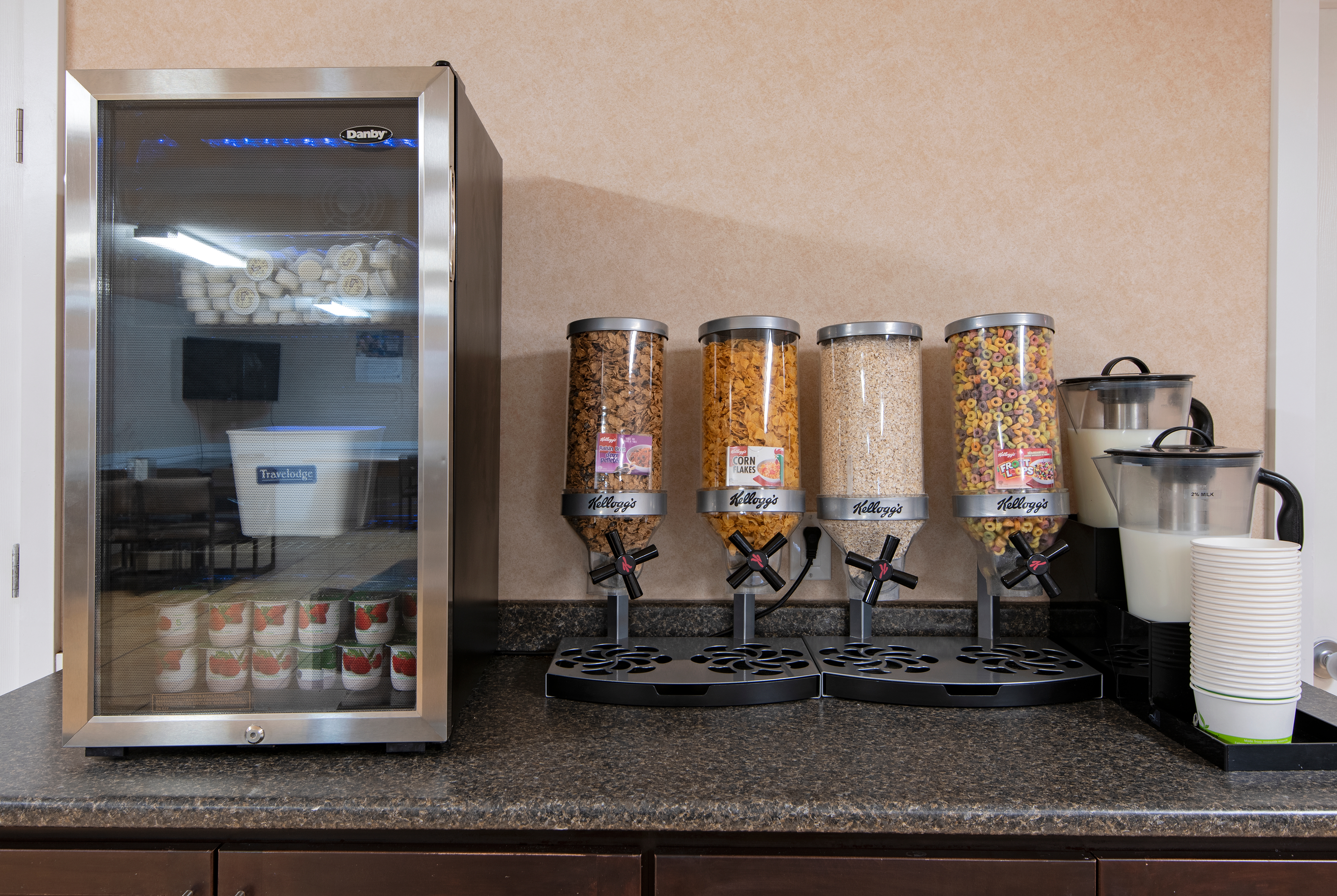 Free breakfast at Travelodge by Wyndham Kamloops Mountview in Kamloops, British Columbia