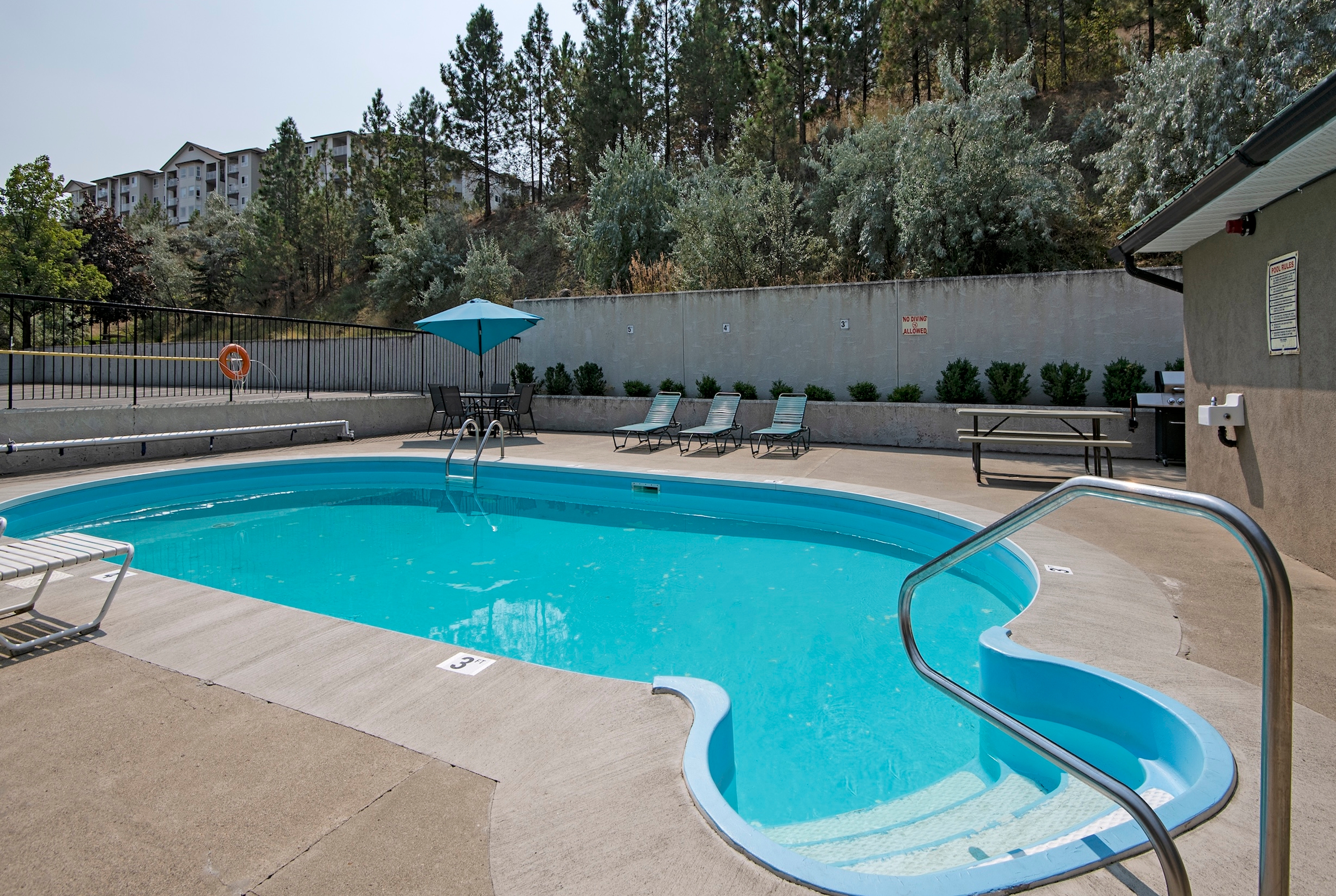 Pool at the Travelodge by Wyndham Kamloops Mountview in Kamloops, British Columbia