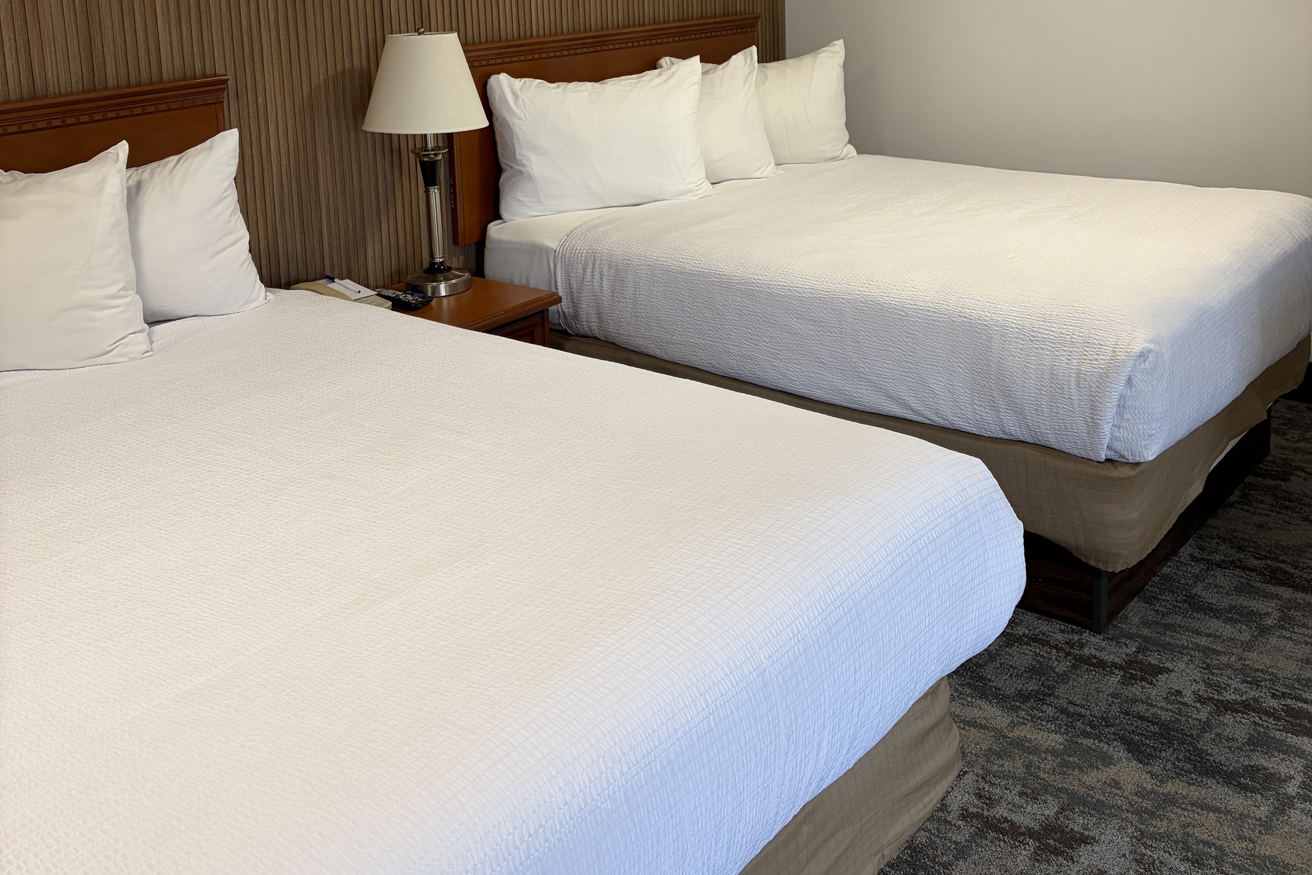 Guest room at the Travelodge by Wyndham Langley in Langley, British Columbia