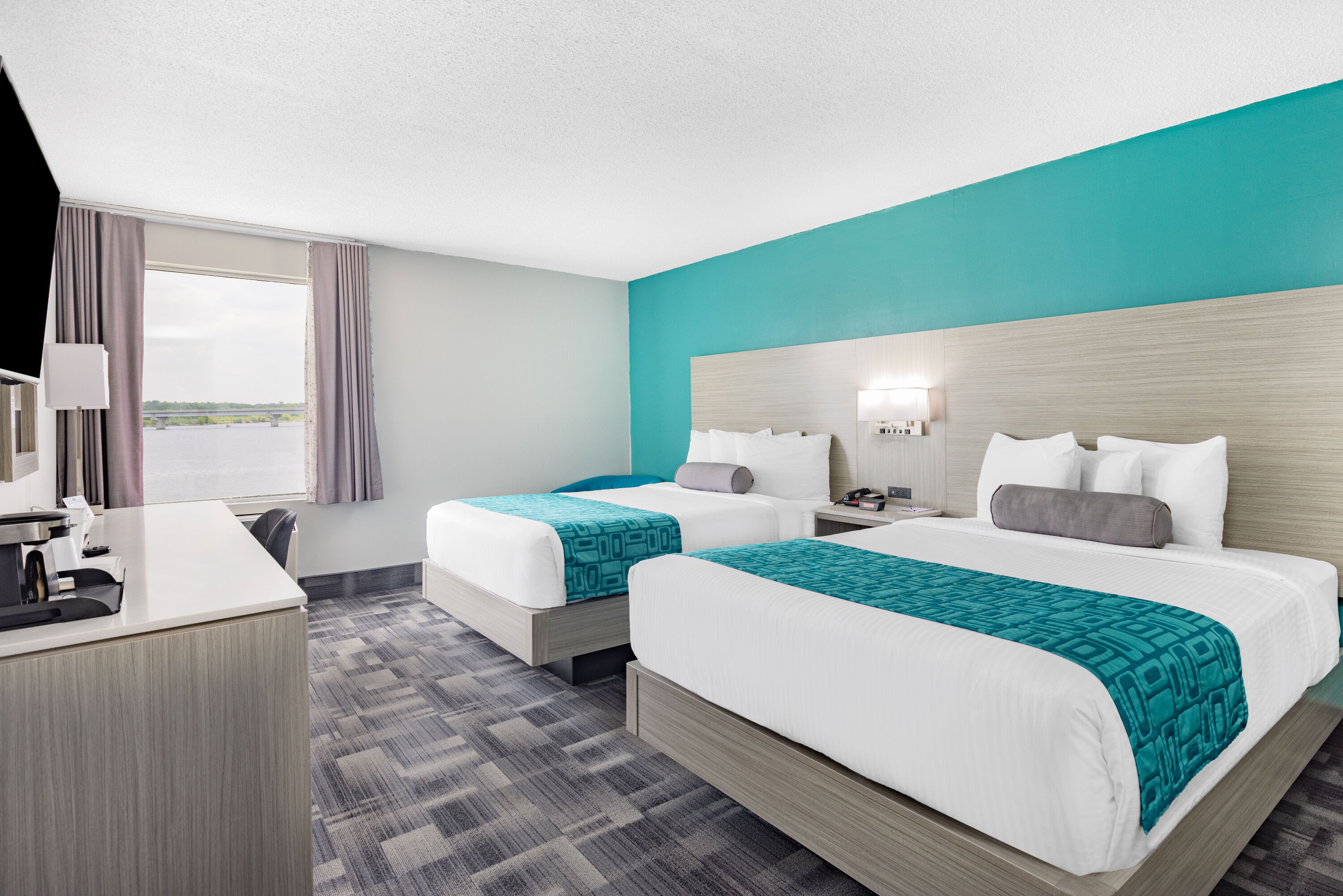 Guest room at the Travelodge by Wyndham Miramichi New Brunswick in Miramichi, New Brunswick