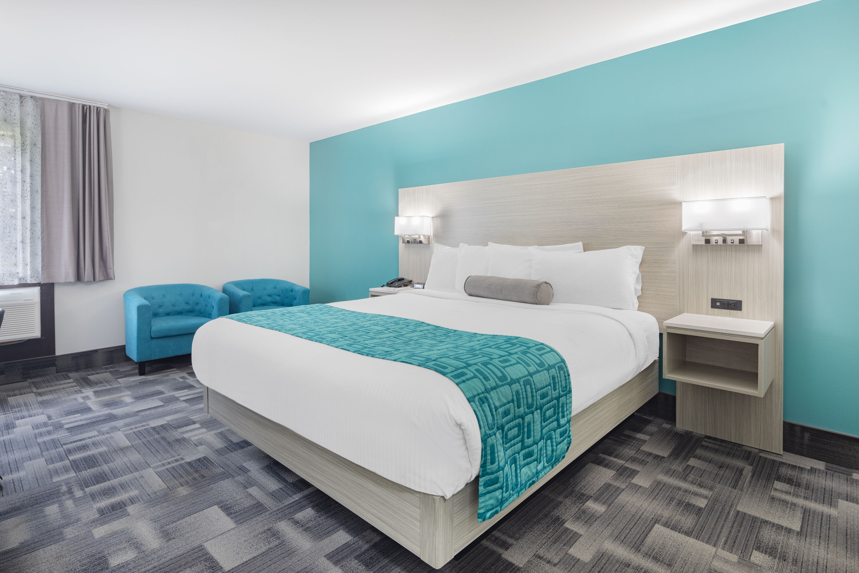 Guest room at the Travelodge by Wyndham Miramichi New Brunswick in Miramichi, New Brunswick