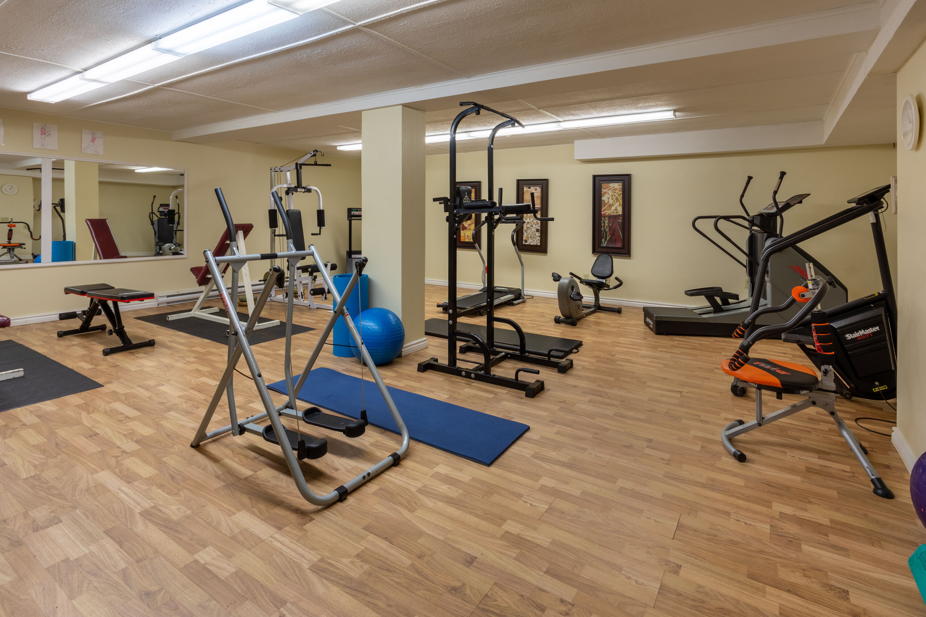 Fitness room at Travelodge by Wyndham Amherst in Amherst, Nova Scotia
