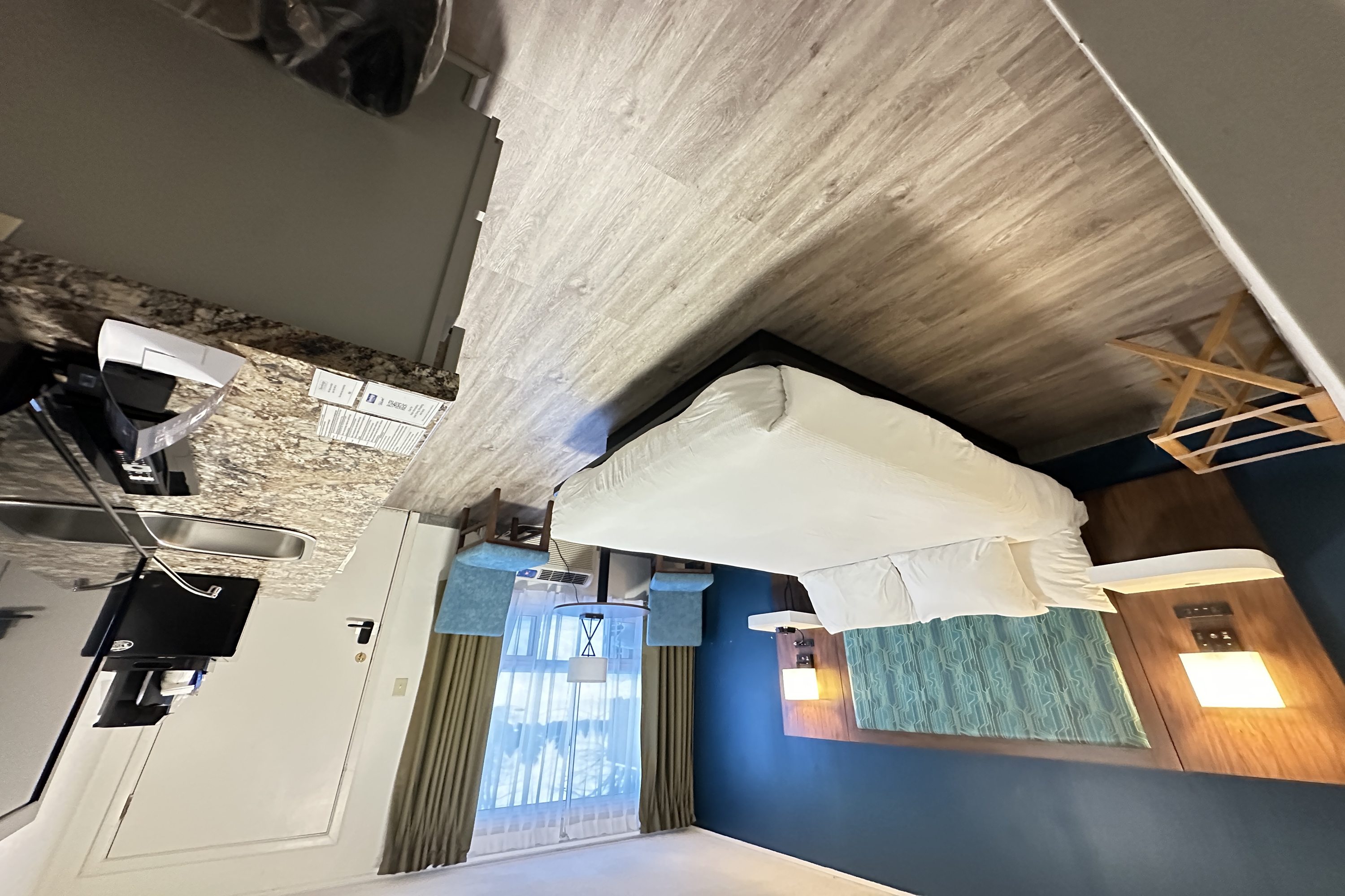 Guest room at the Travelodge by Wyndham Amherst in Amherst, Nova Scotia