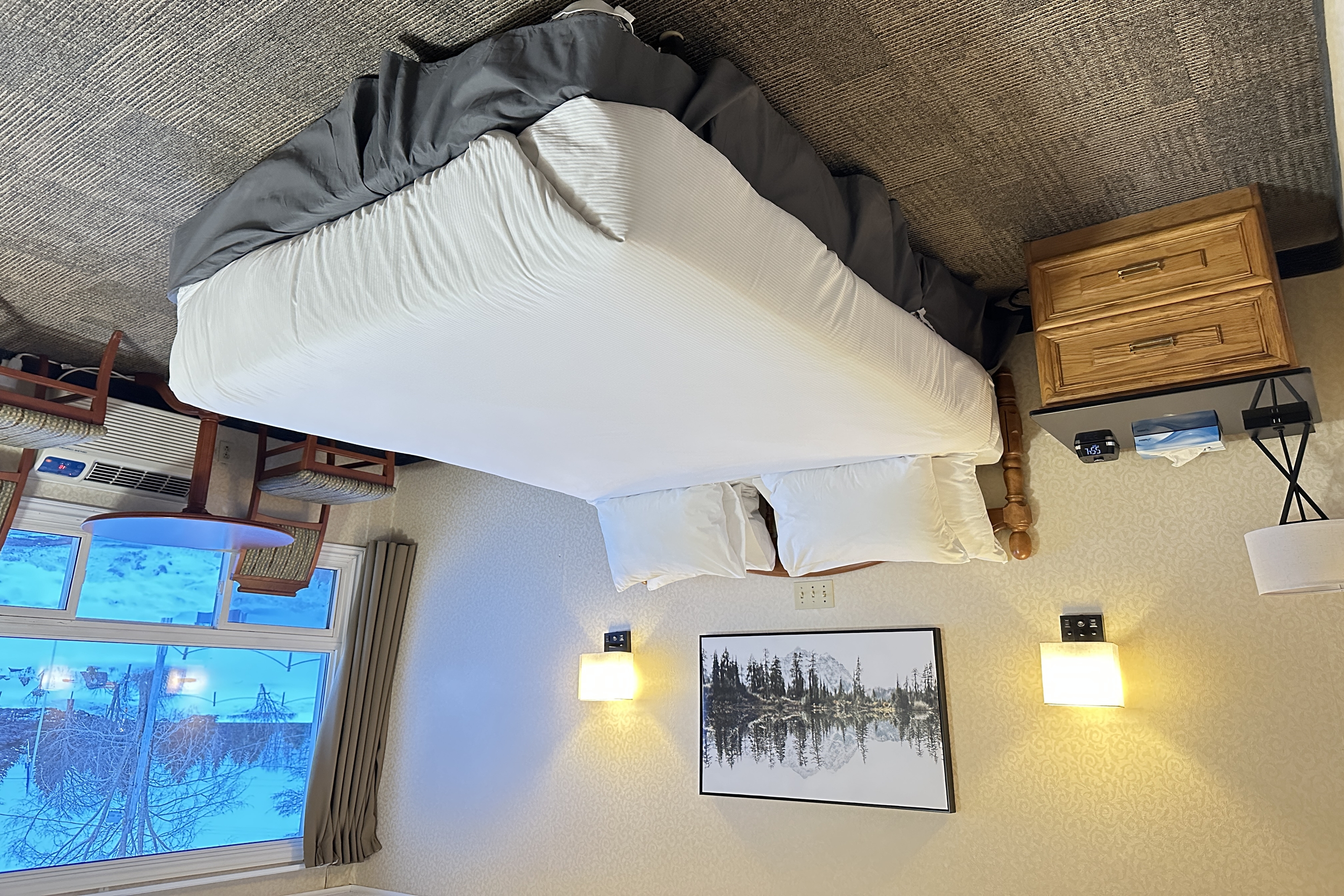 Guest room at the Travelodge by Wyndham Amherst in Amherst, Nova Scotia