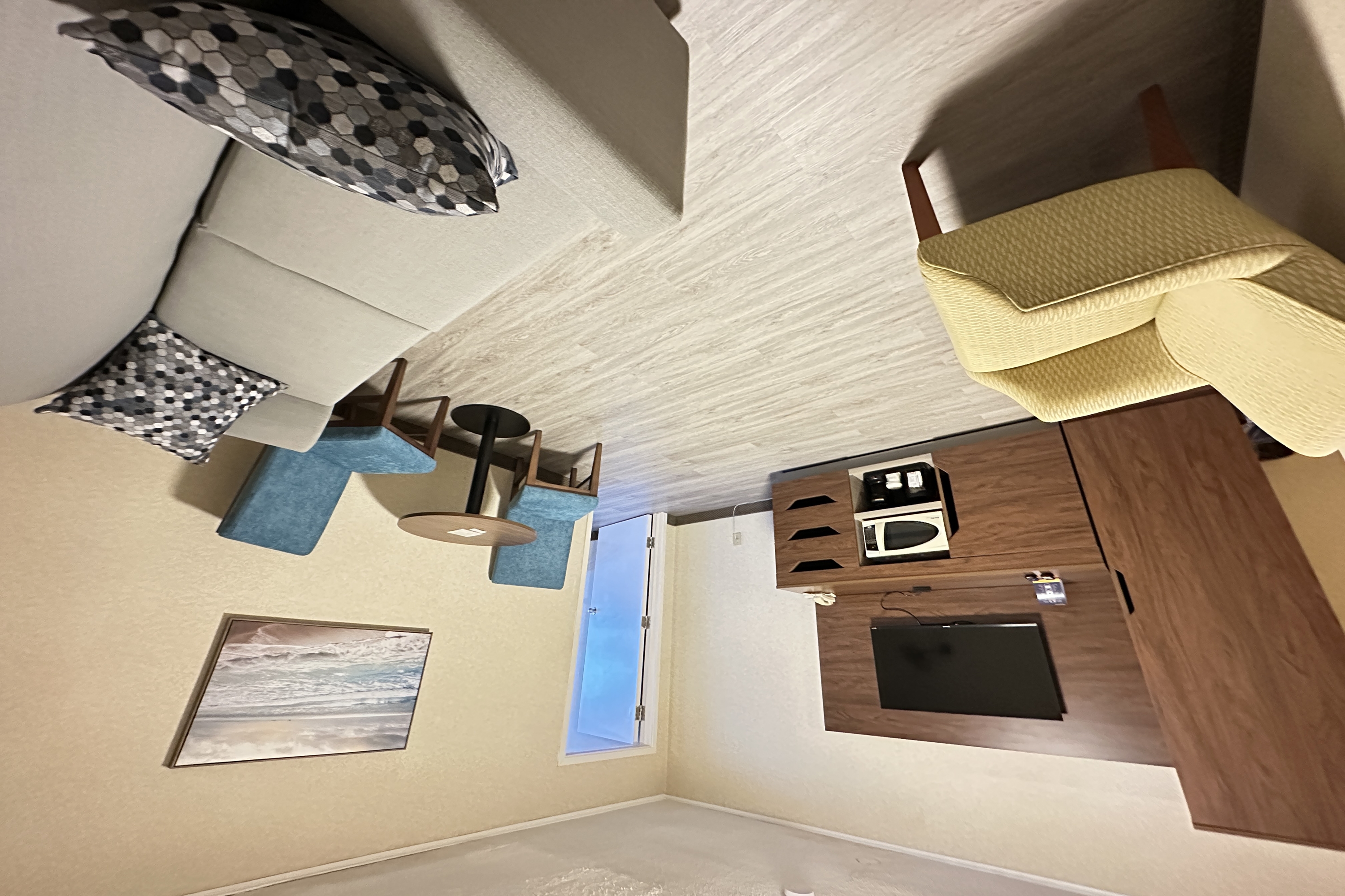 Guest room at the Travelodge by Wyndham Amherst in Amherst, Nova Scotia