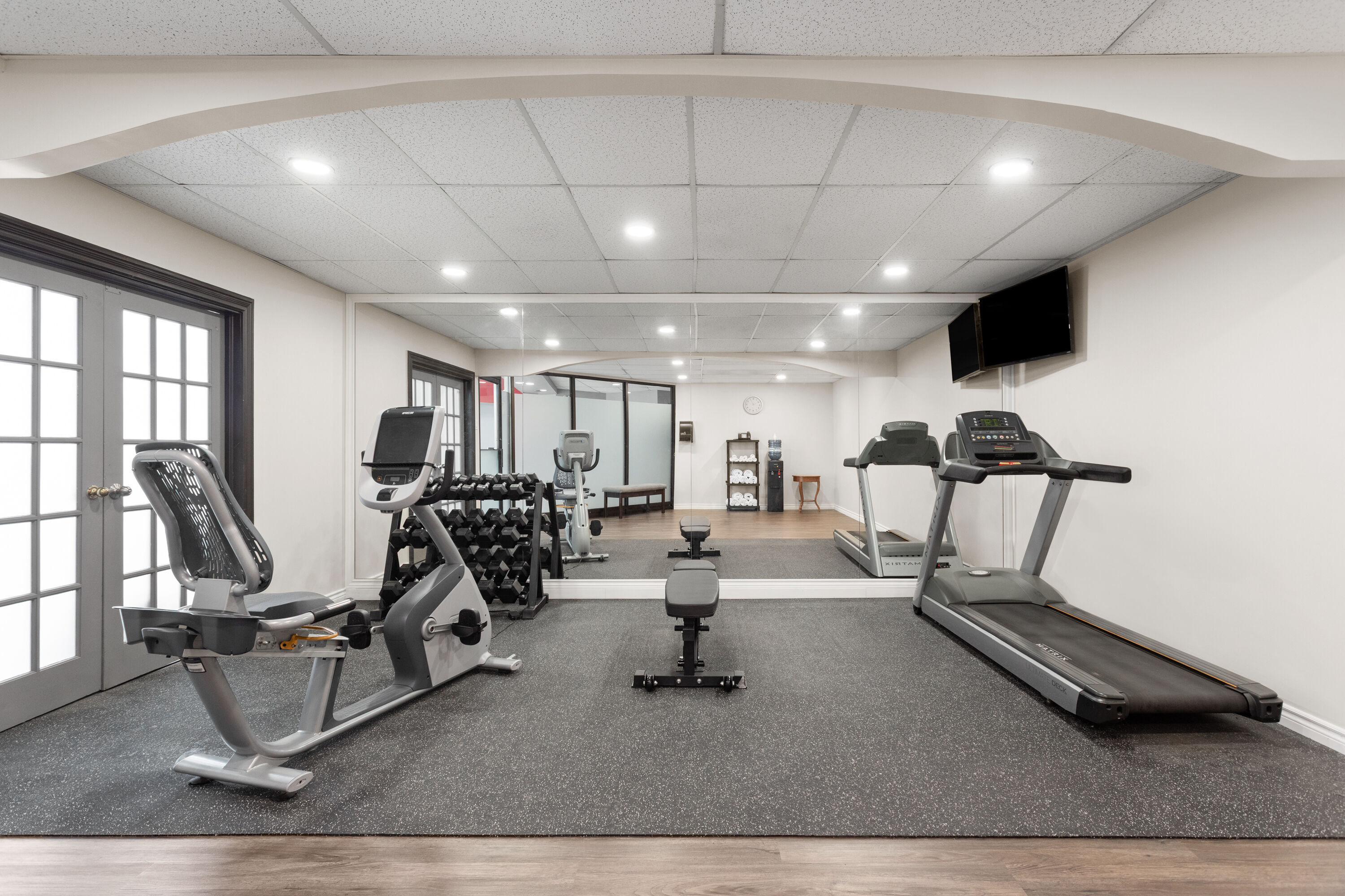 Fitness room at Travelodge by Wyndham Lindsay in Lindsay, Ontario