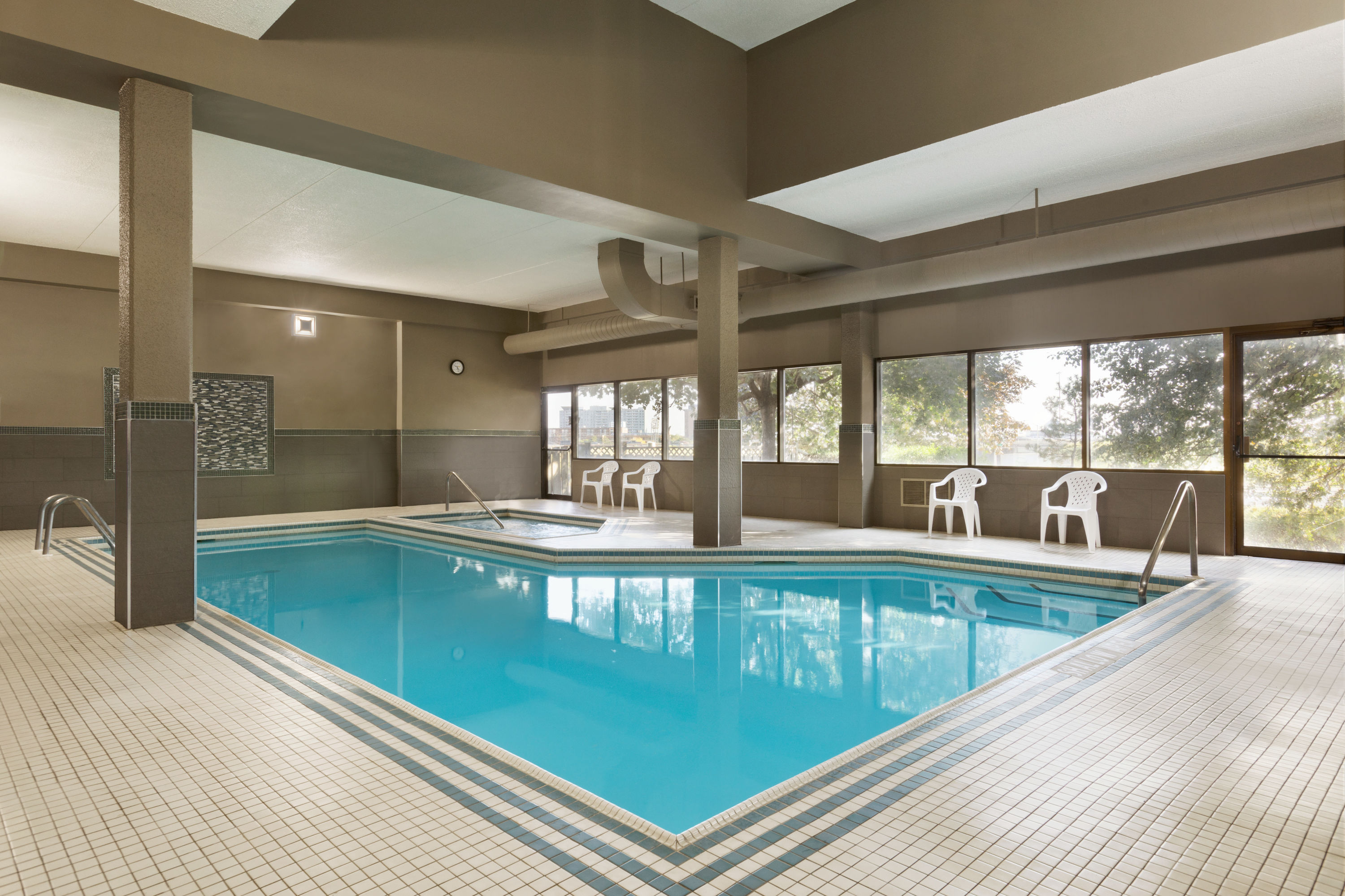 Pool at the Travelodge by Wyndham Toronto East in Toronto, Ontario