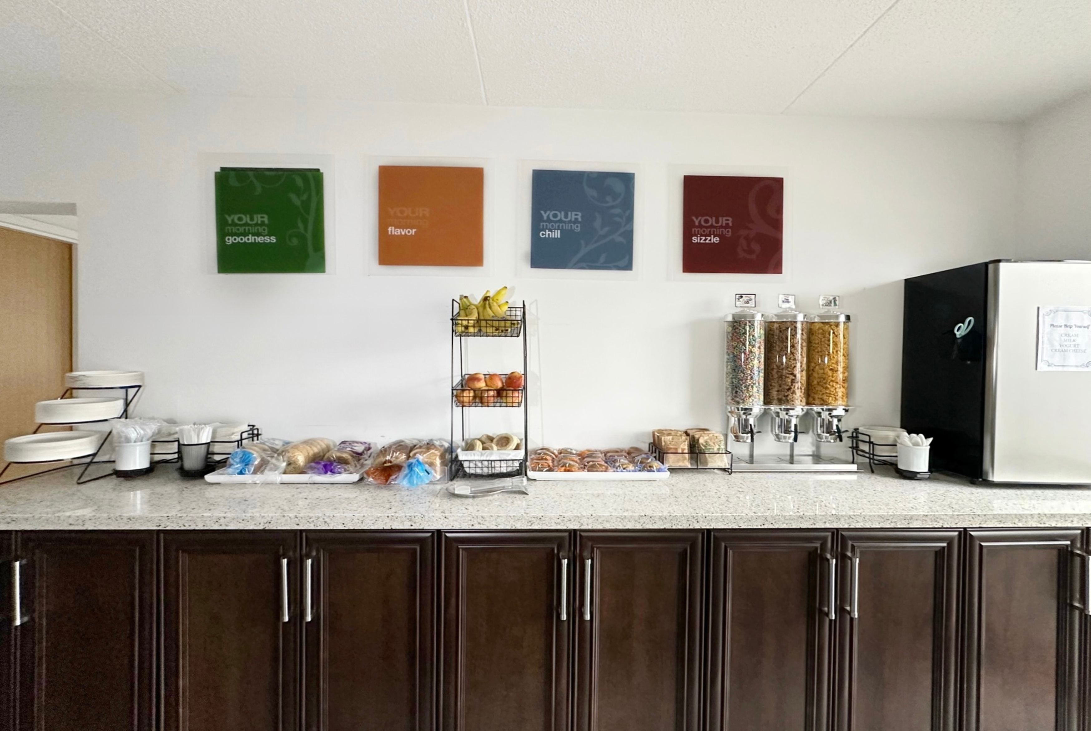 Free breakfast at Travelodge by Wyndham Welland in Welland, Ontario