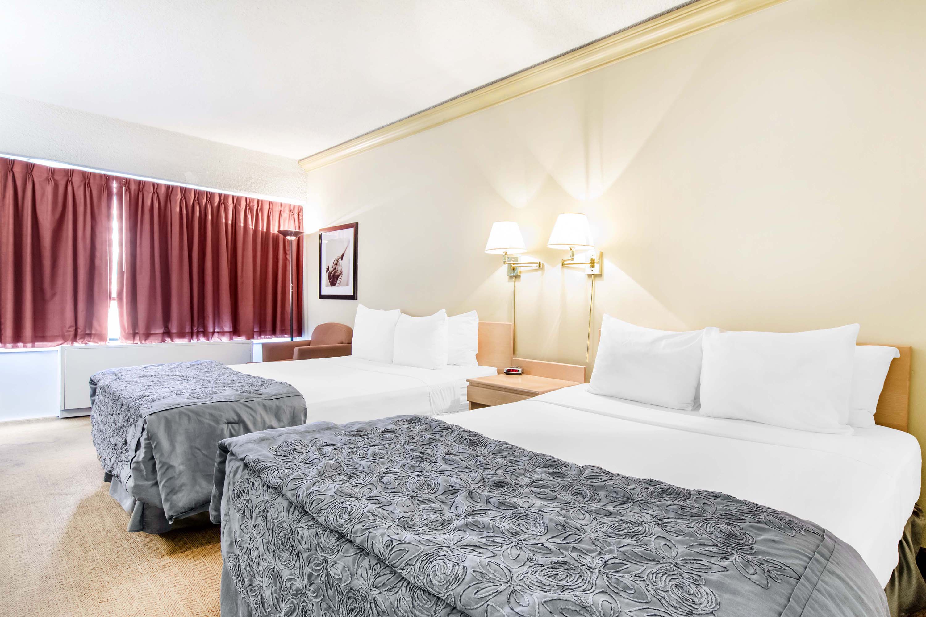 Guest room at the Travelodge by Wyndham Trois-Rivieres in Trois Rivieres, Quebec