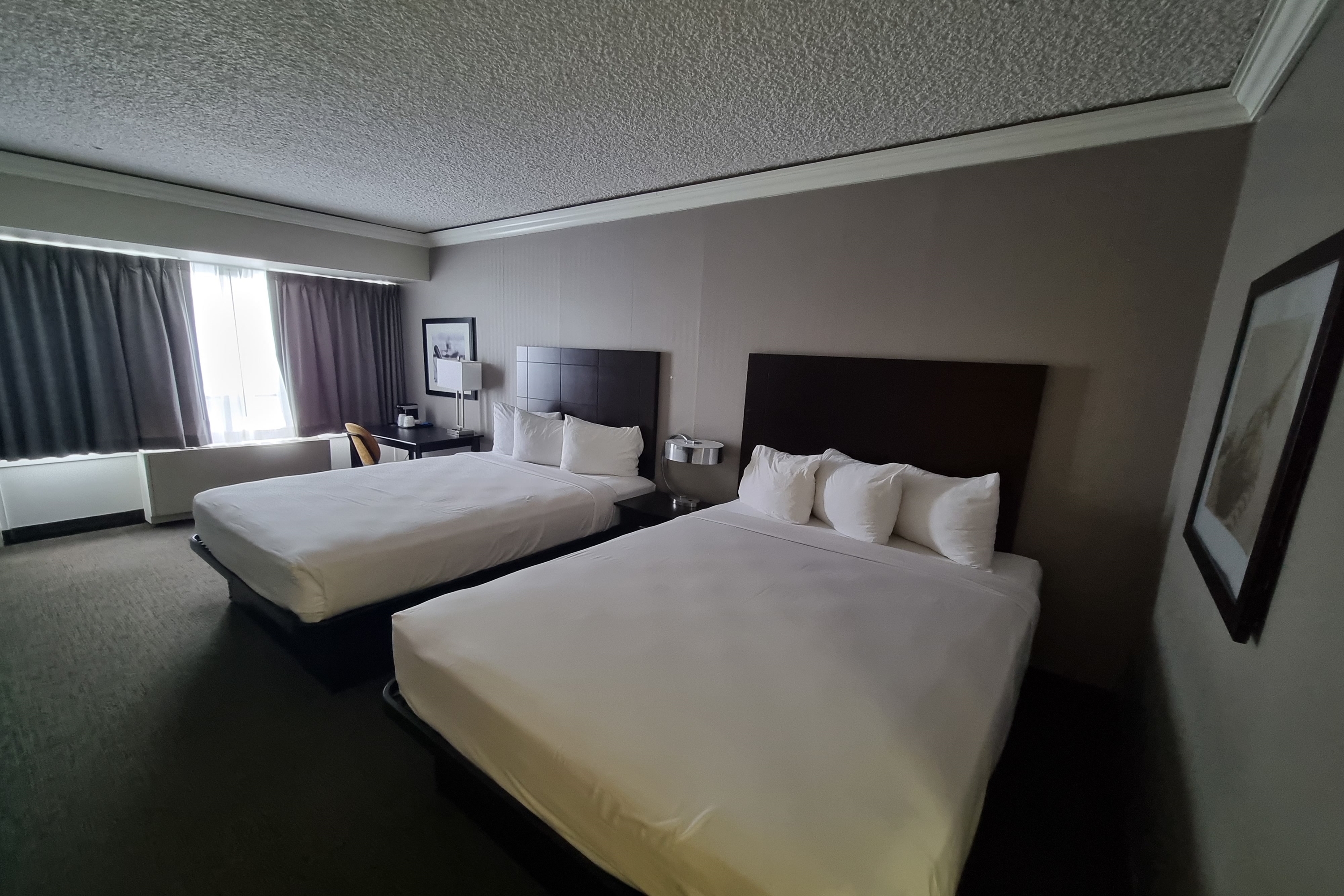 Guest room at the Travelodge by Wyndham Trois-Rivieres in Trois Rivieres, Quebec