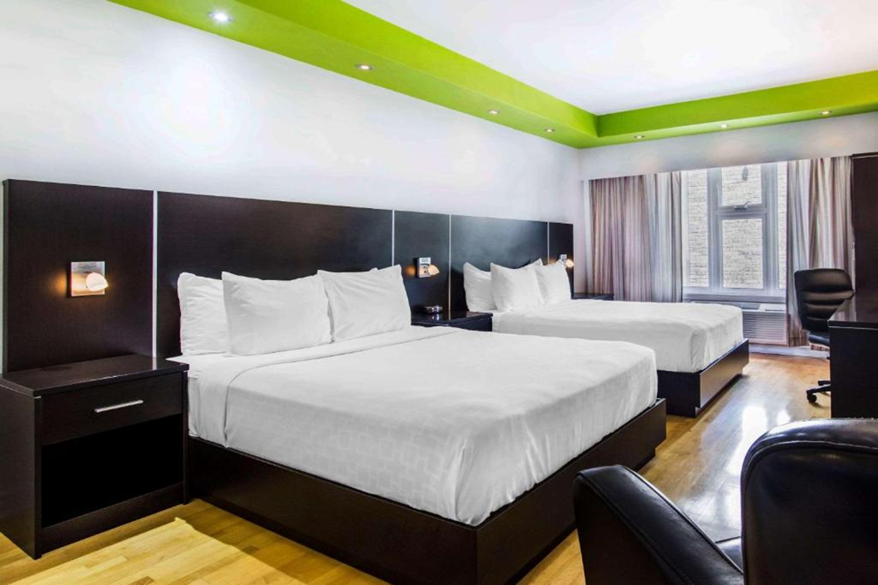 Guest room at the Travelodge by Wyndham Trois-Rivieres in Trois Rivieres, Quebec