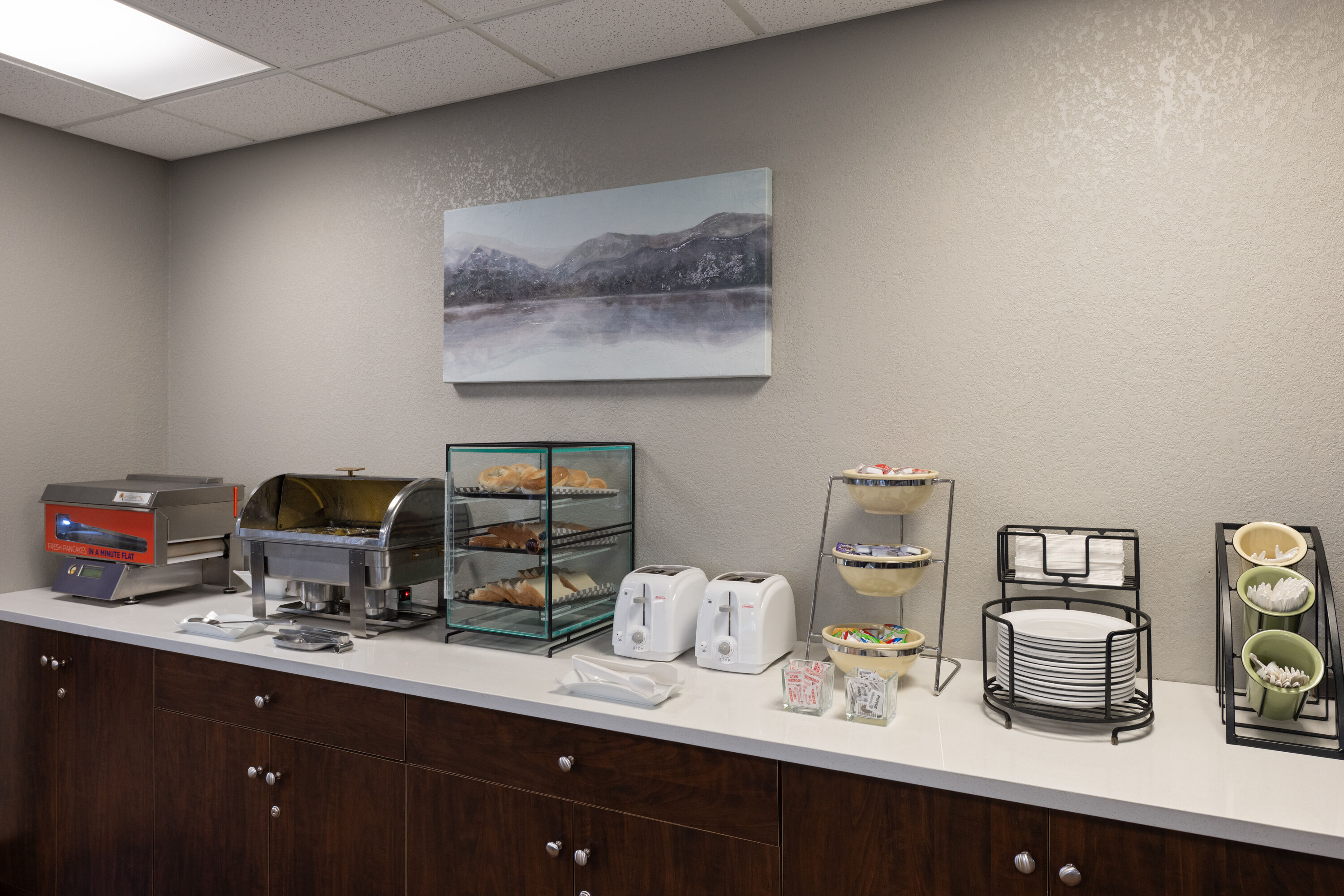 Free breakfast at Travelodge Suites by Wyndham Estevan in Estevan, Saskatchewan