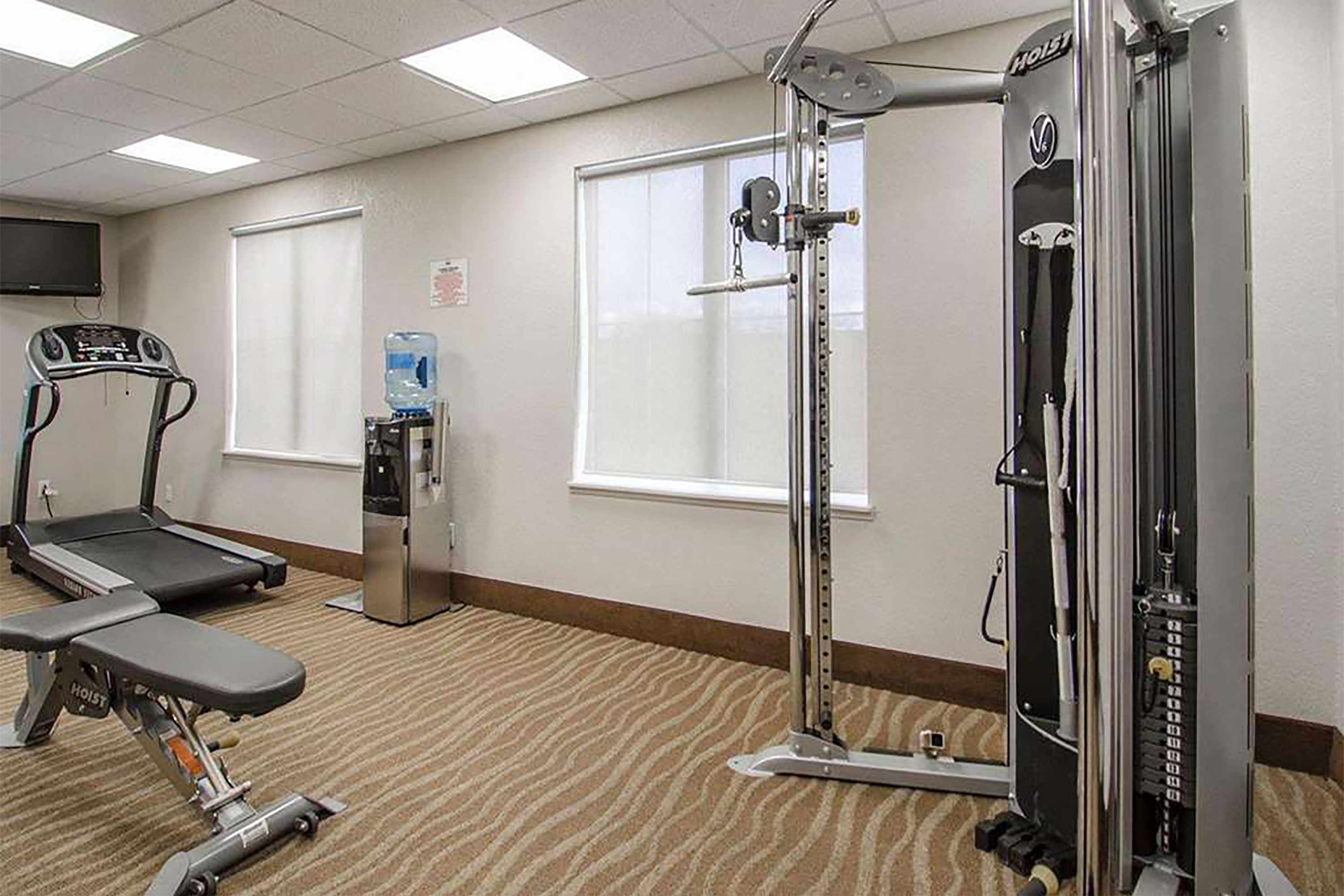 Fitness room at Travelodge Suites by Wyndham Estevan in Estevan, Saskatchewan