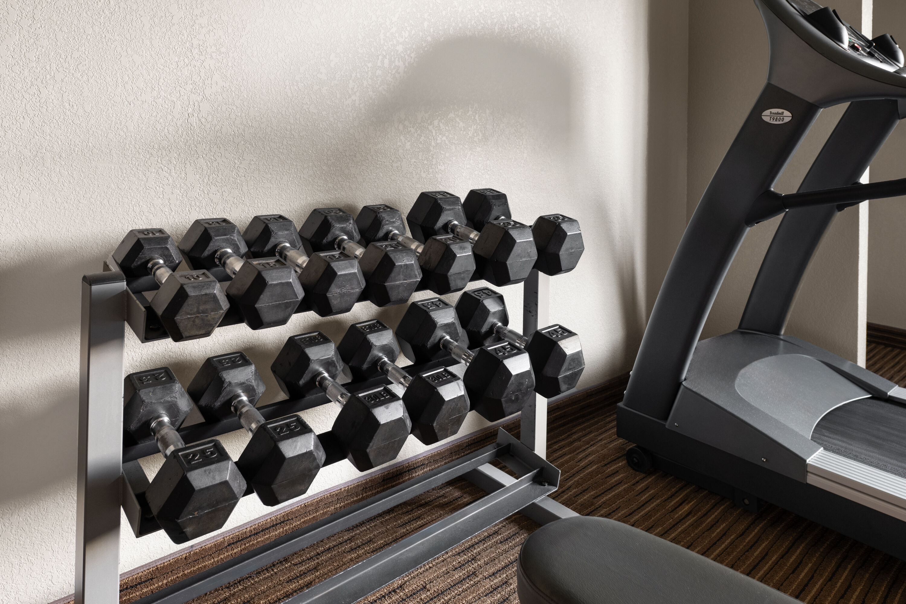 Fitness room at Travelodge Suites by Wyndham Estevan in Estevan, Saskatchewan