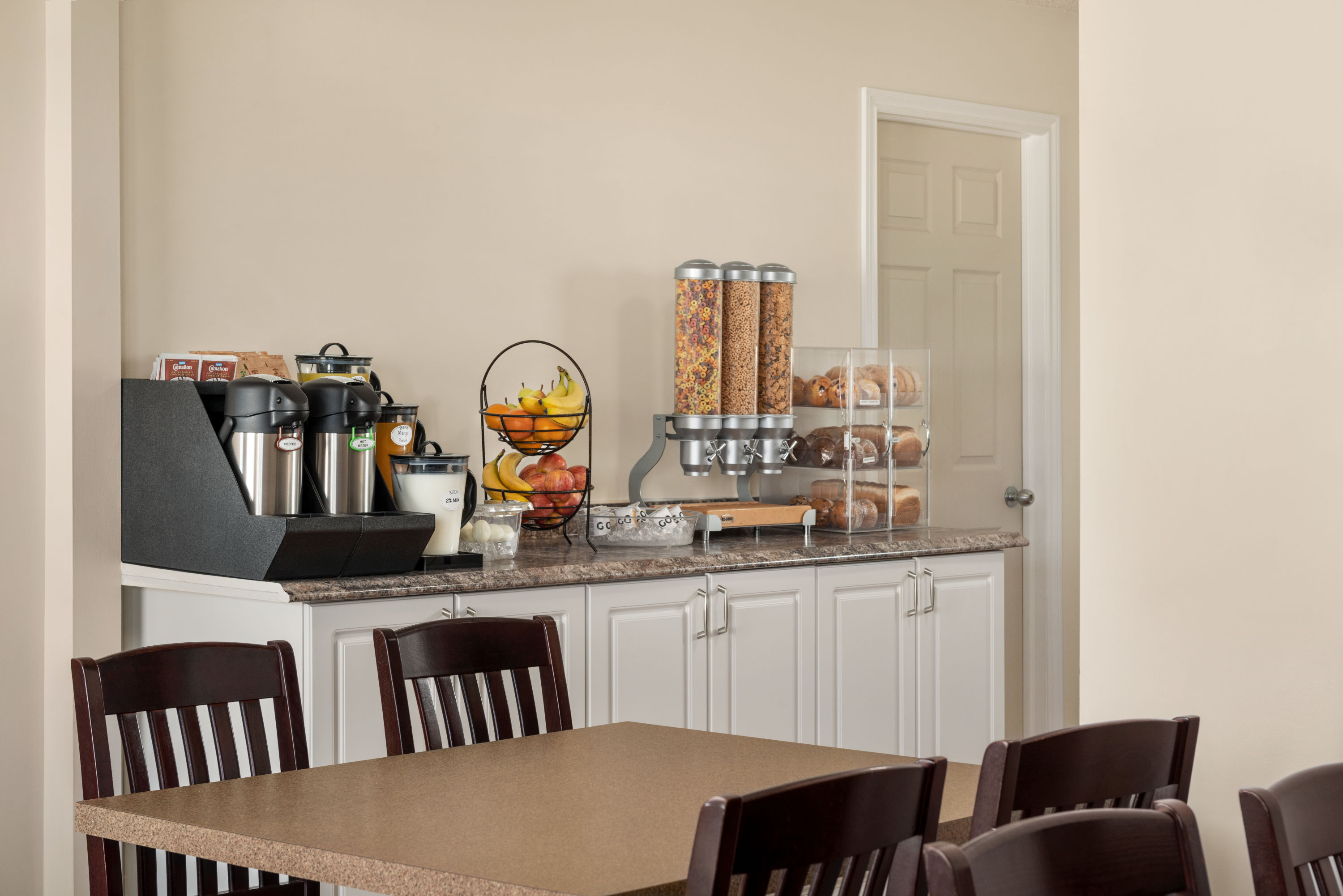 Free breakfast at Thriftlodge Moose Jaw in Moose Jaw, Saskatchewan