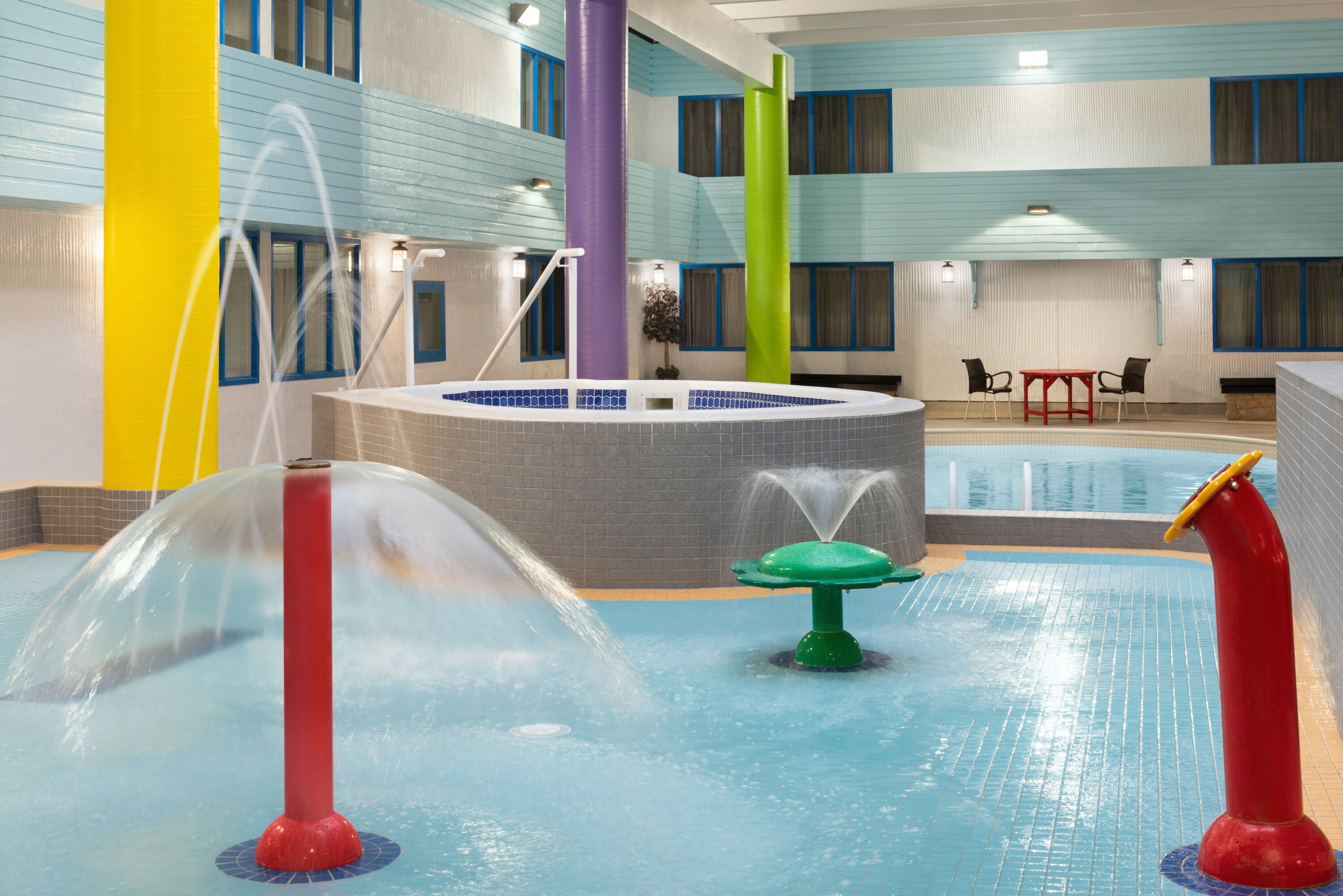 Family pool at the Travelodge Hotel by Wyndham Saskatoon in Saskatoon, Saskatchewan