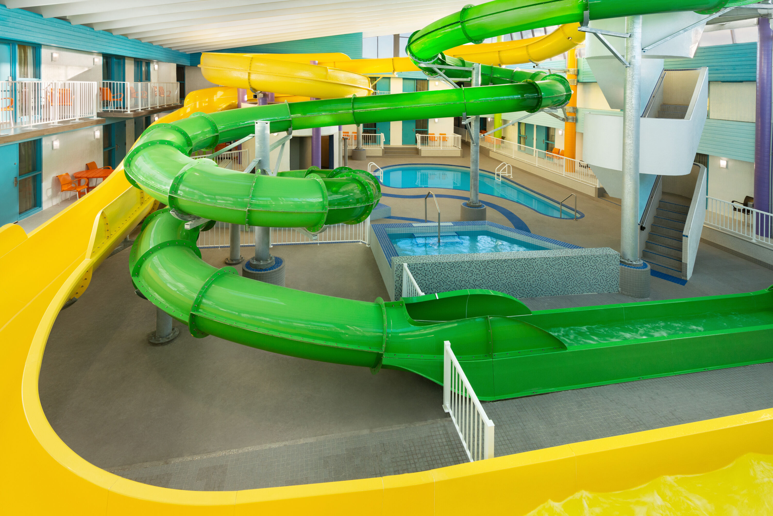 Waterslide at the Travelodge Hotel by Wyndham Saskatoon in Saskatoon, Saskatchewan