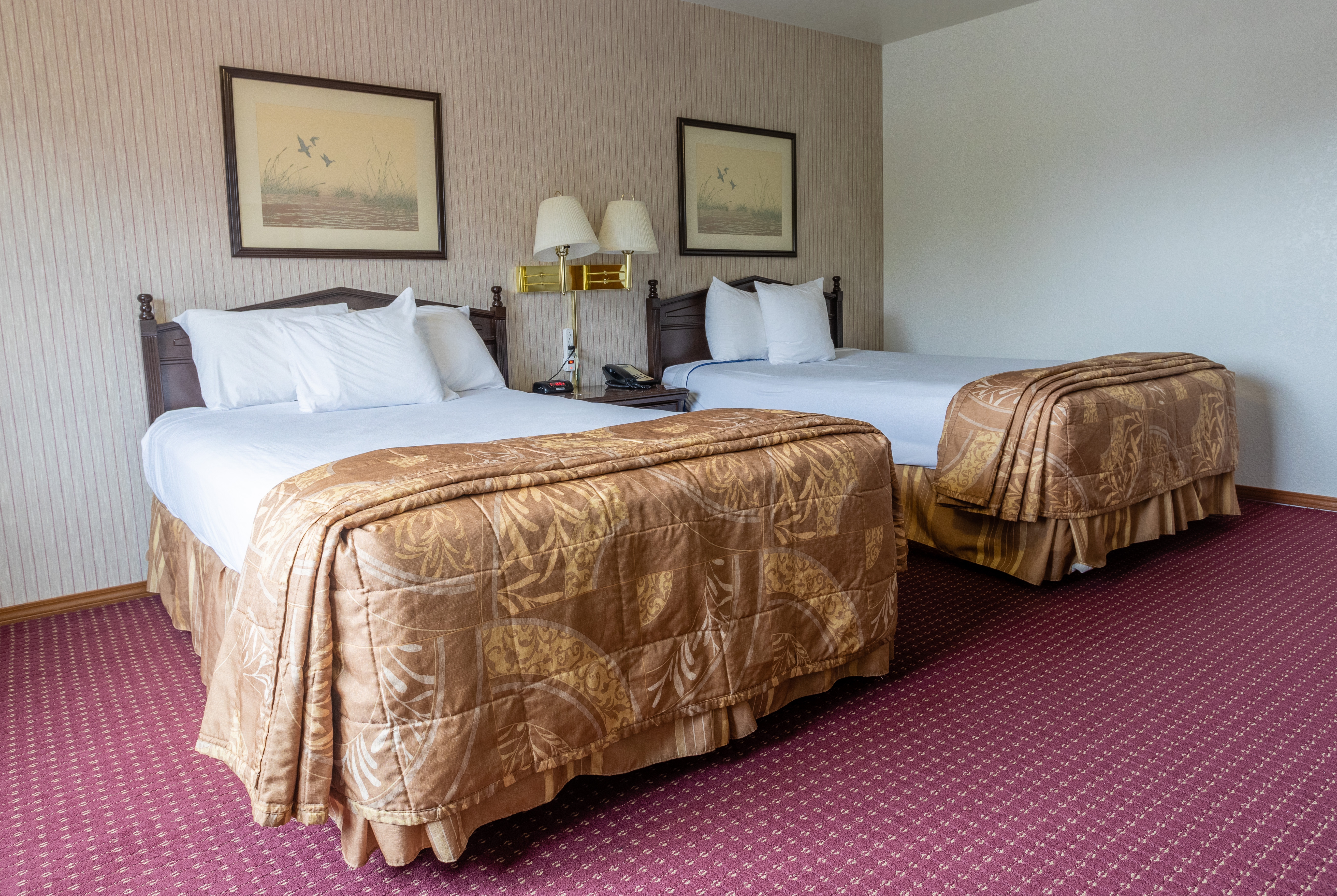 Guest room at the Travelodge by Wyndham Juneau in Juneau, Alaska