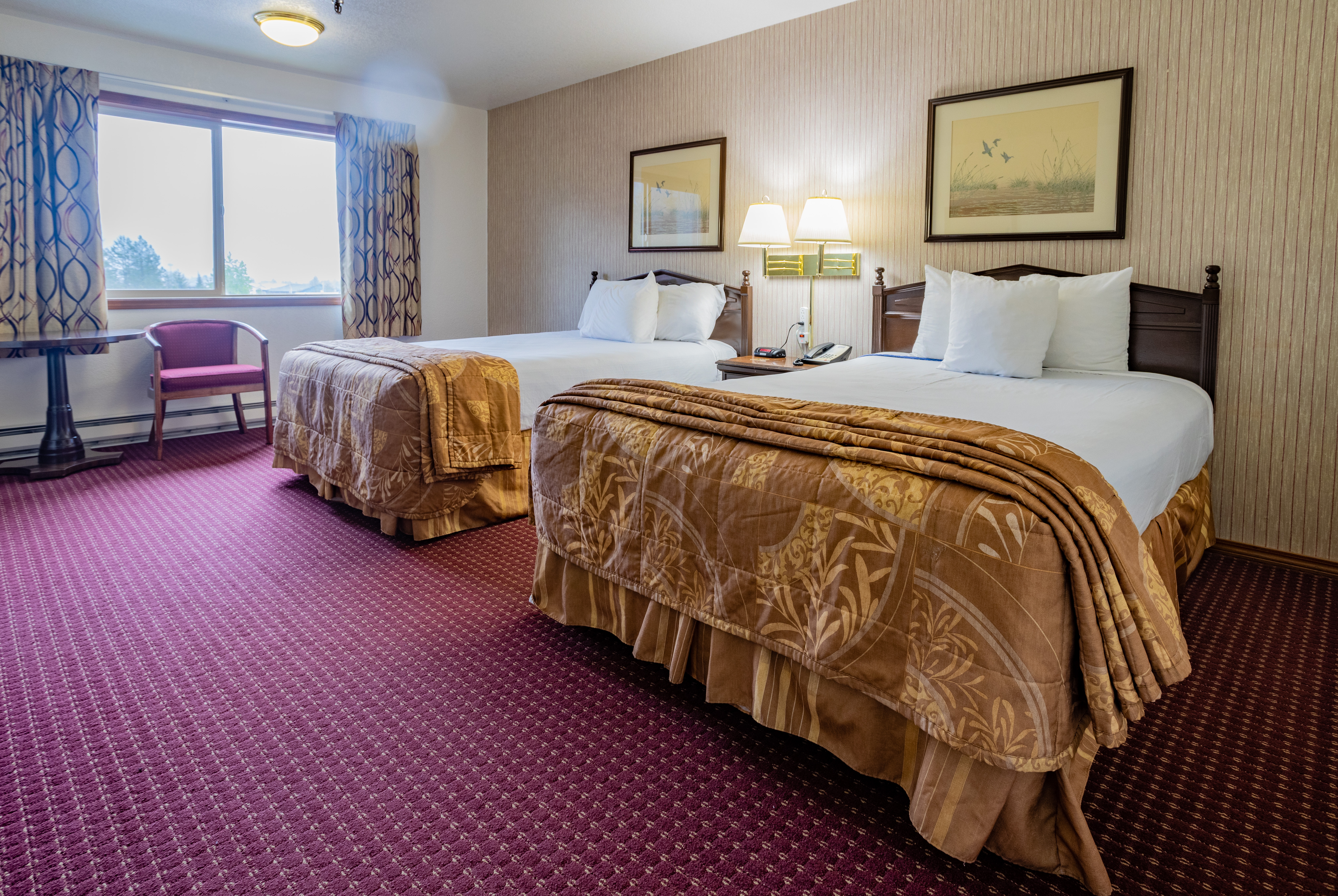 Guest room at the Travelodge by Wyndham Juneau in Juneau, Alaska