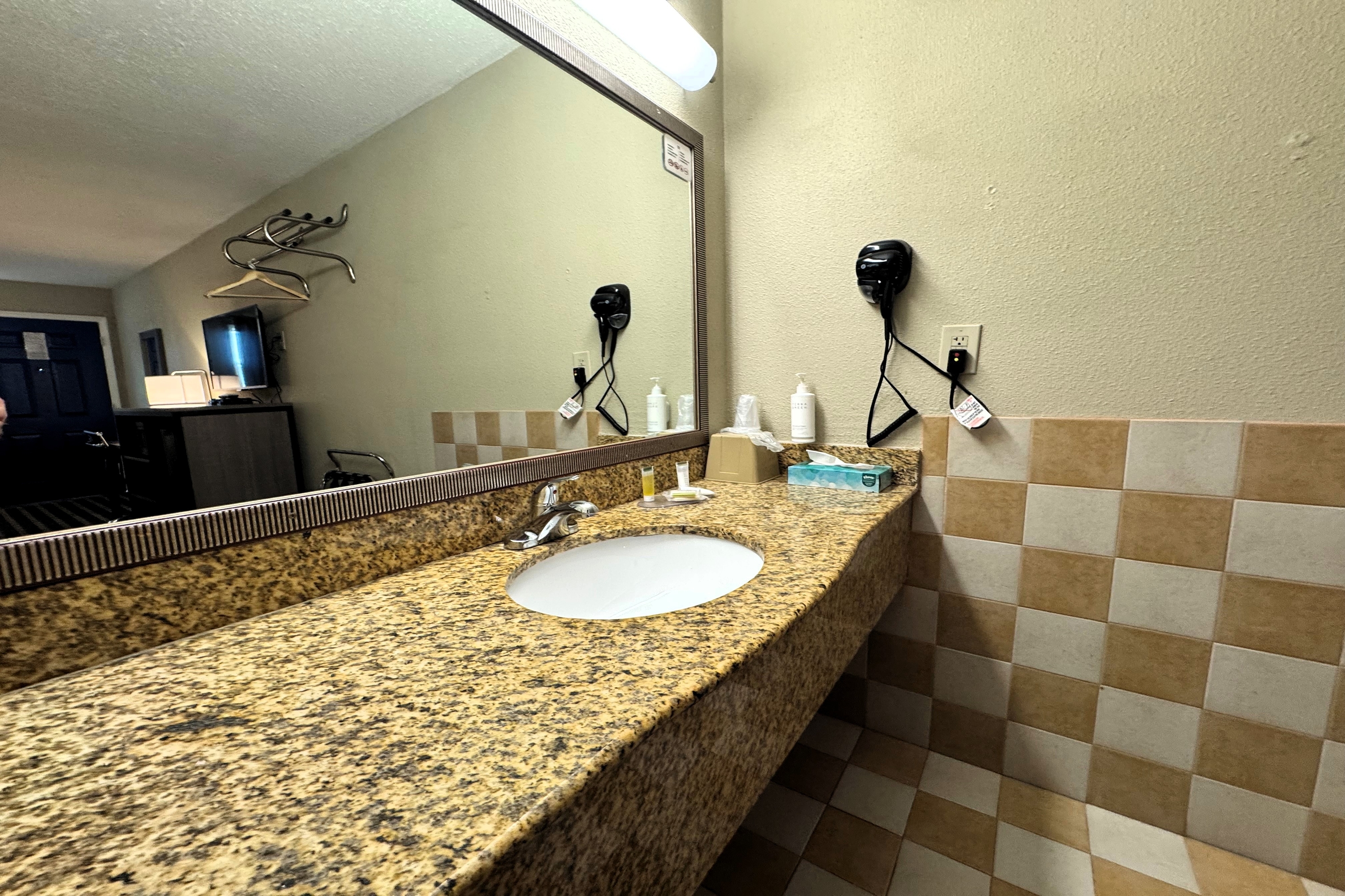Guest room at the Travelodge by Wyndham Thomasville AL in Thomasville, Alabama