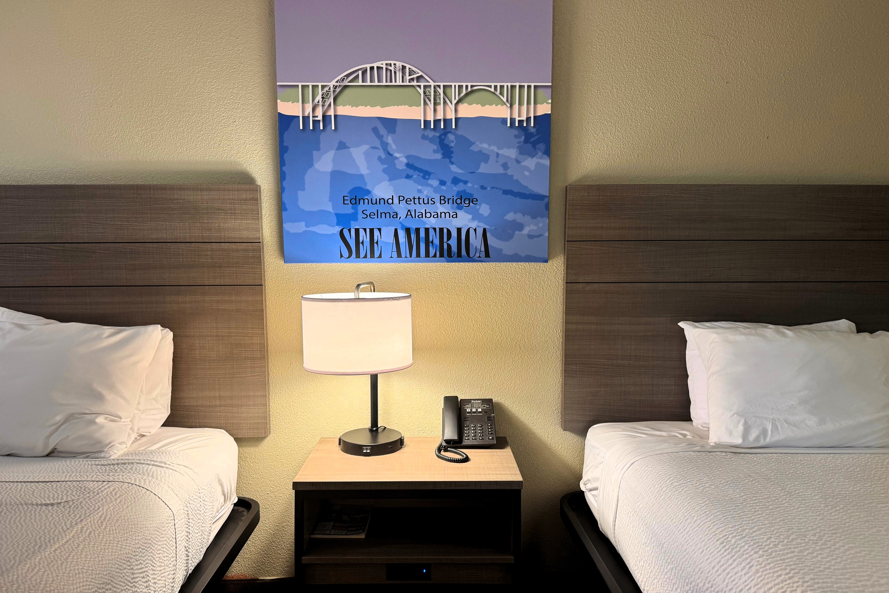 Guest room at the Travelodge by Wyndham Thomasville AL in Thomasville, Alabama