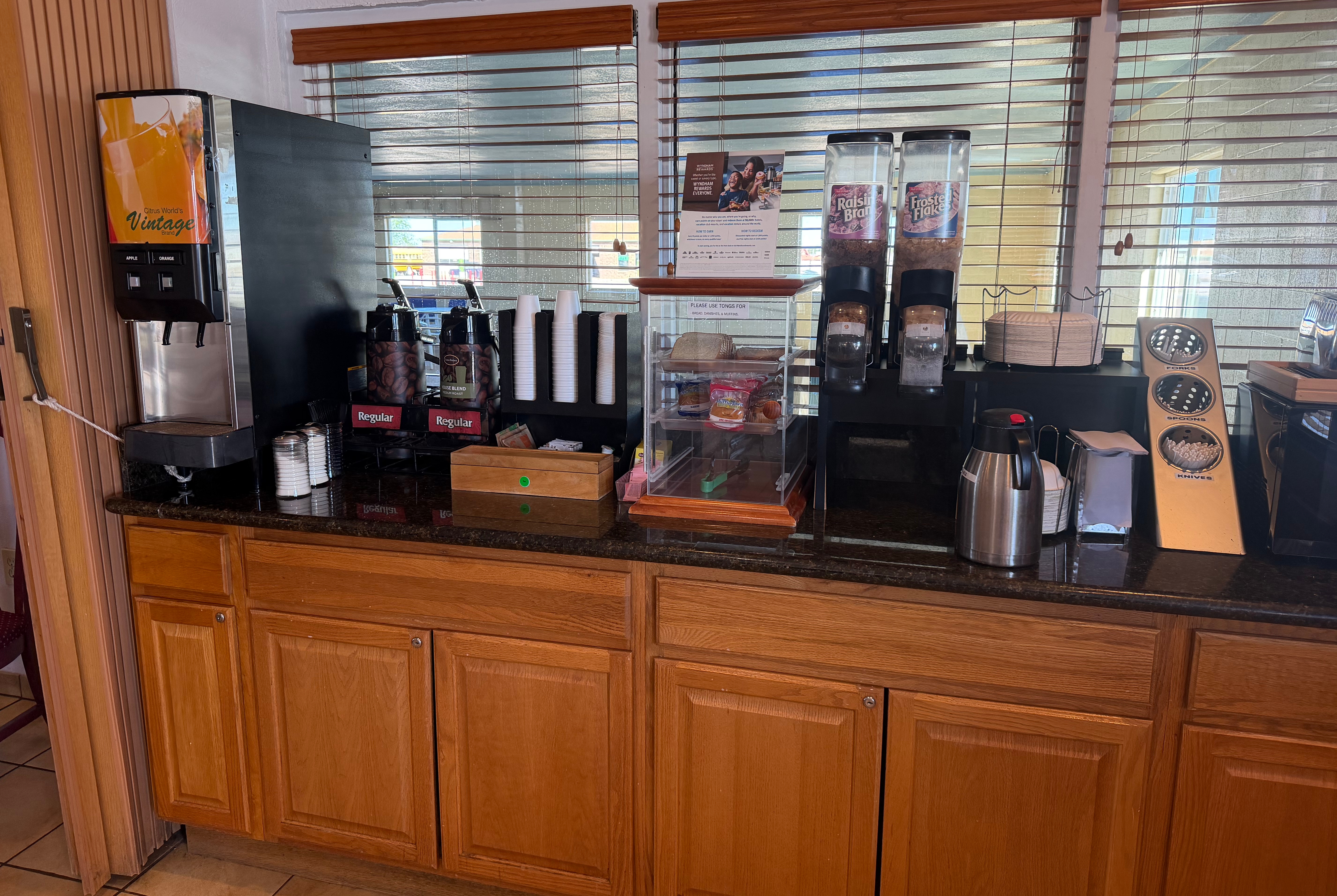 Free breakfast at Travelodge by Wyndham Holbrook in Holbrook, Arizona