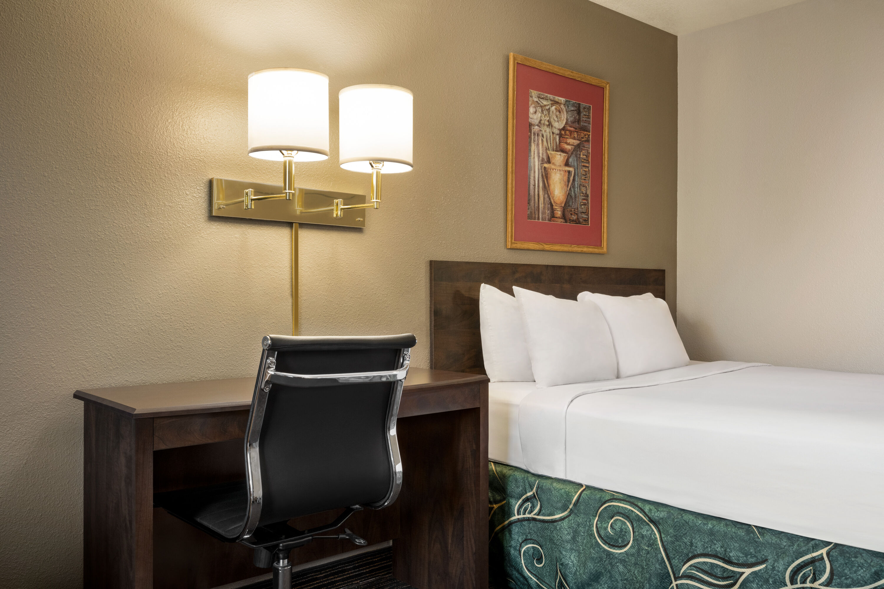 Guest room at the Travelodge by Wyndham Yuma in Yuma, Arizona