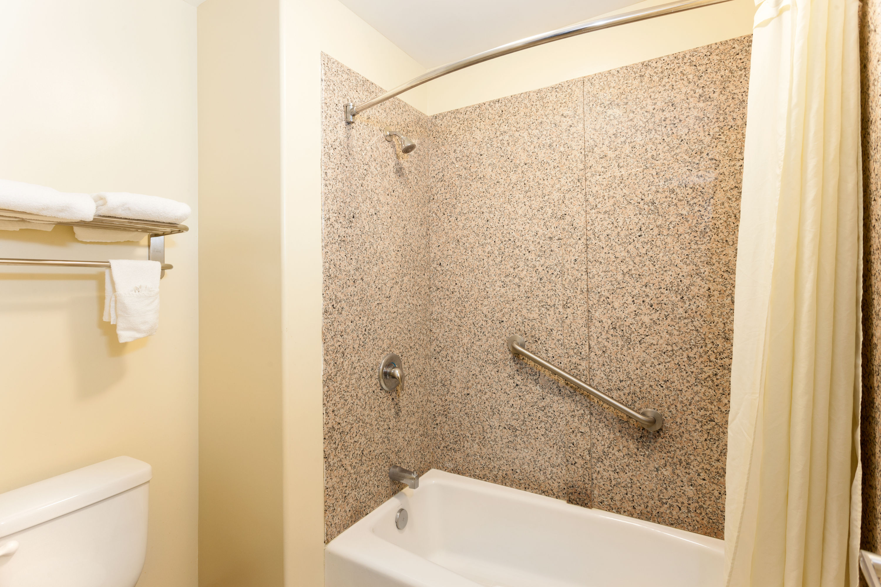 Guest room at the Travelodge by Wyndham Brea in Brea, California