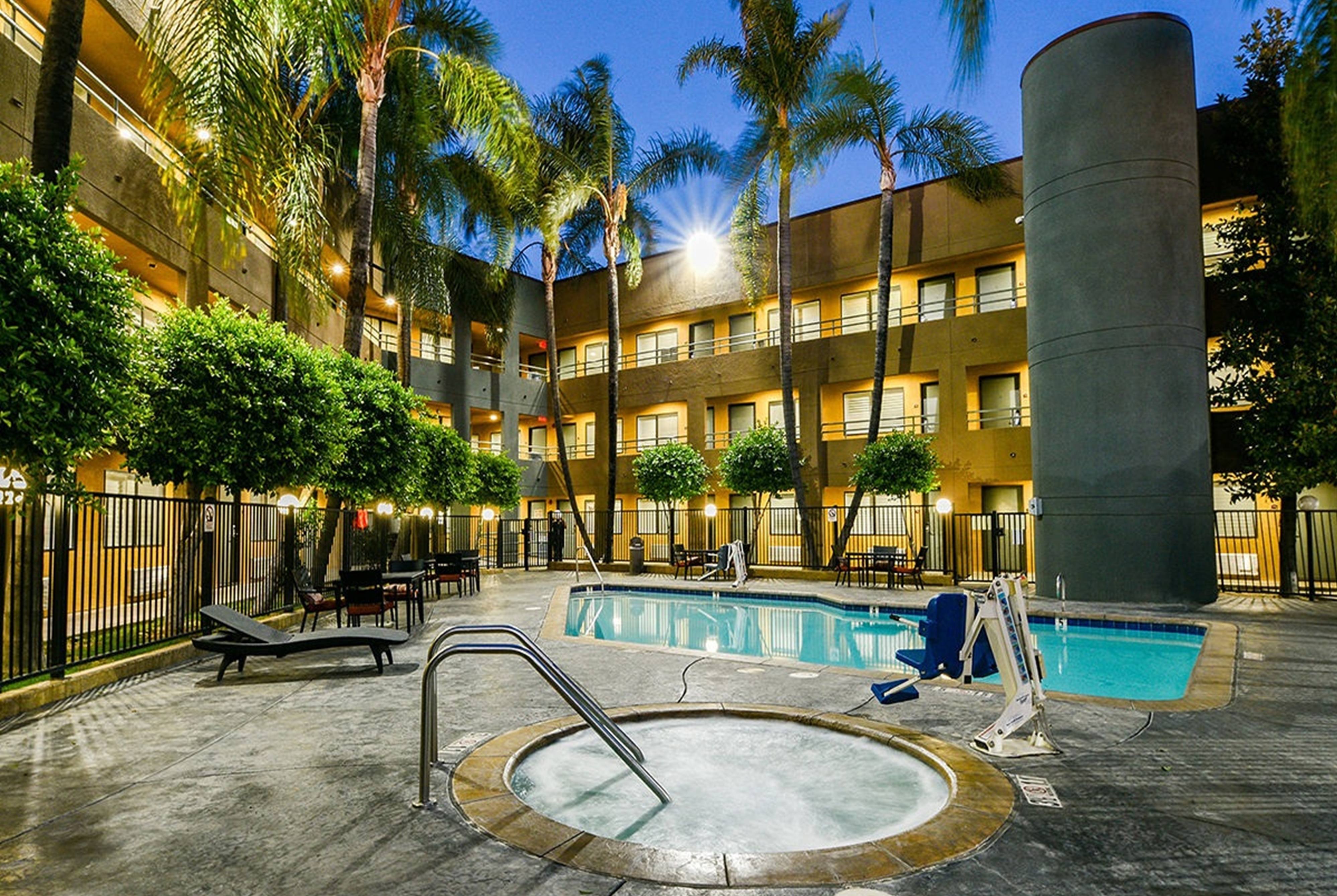 Pool at the Travelodge by Wyndham Commerce Los Angeles Area in Commerce, California