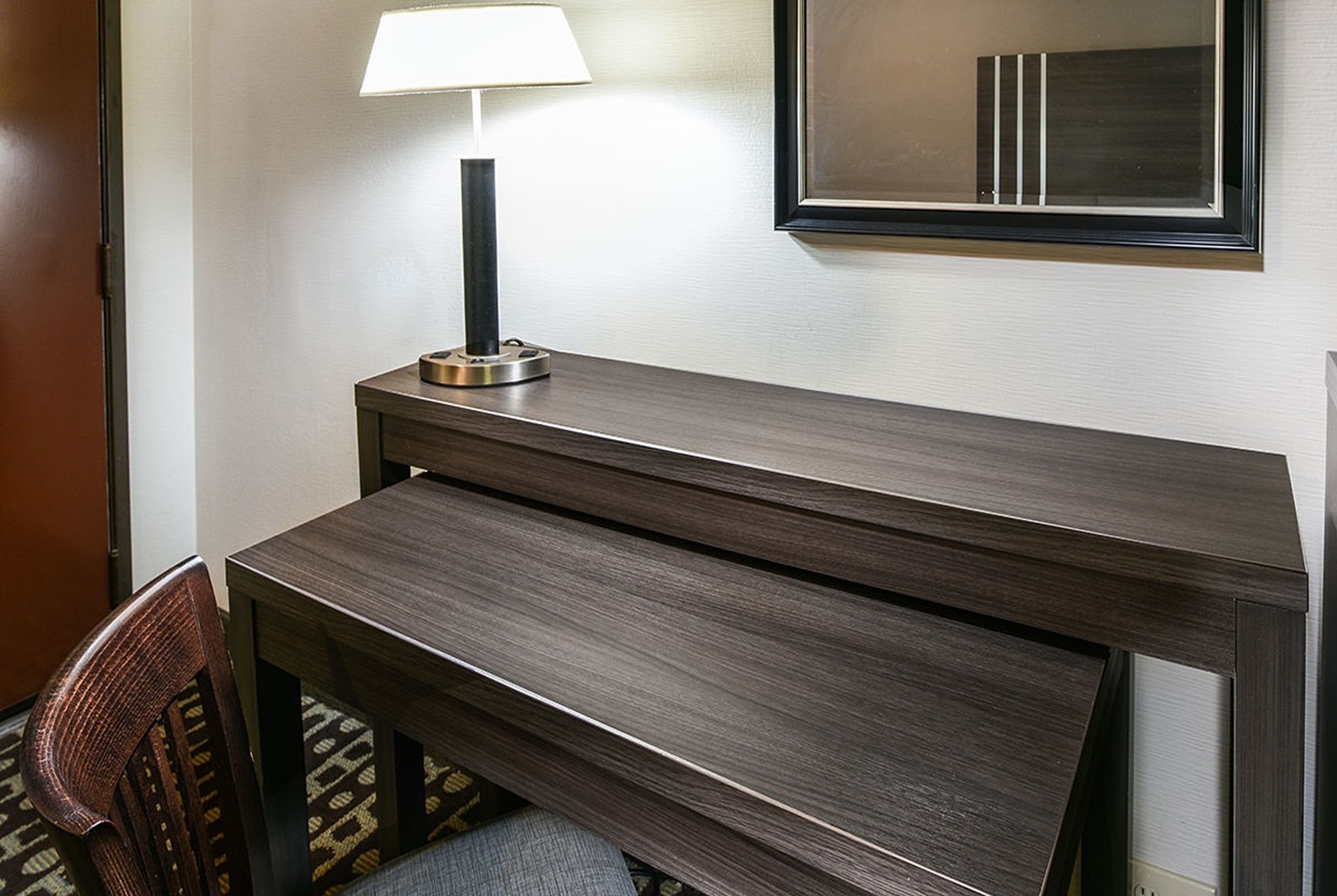 Guest room feature at the Travelodge by Wyndham Commerce Los Angeles Area in Commerce, California