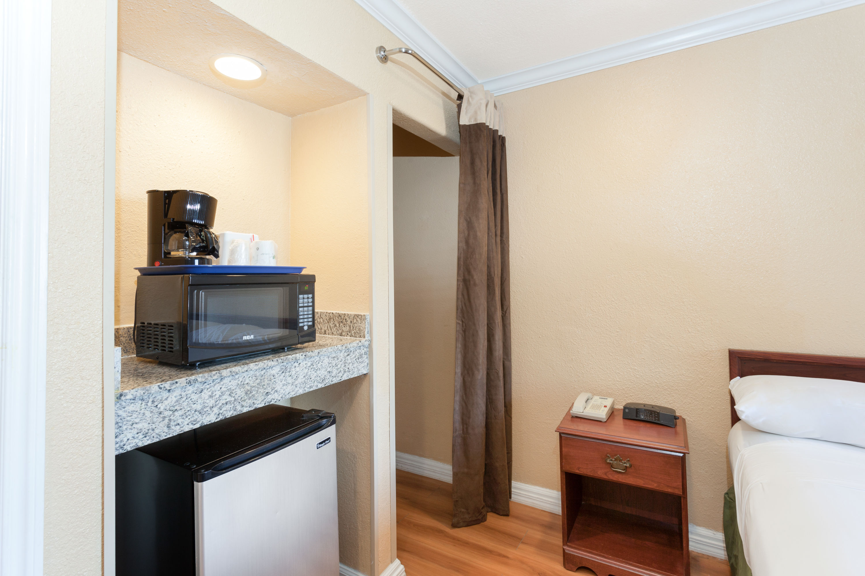 Guest room feature at the Travelodge by Wyndham El Cajon in El Cajon, California