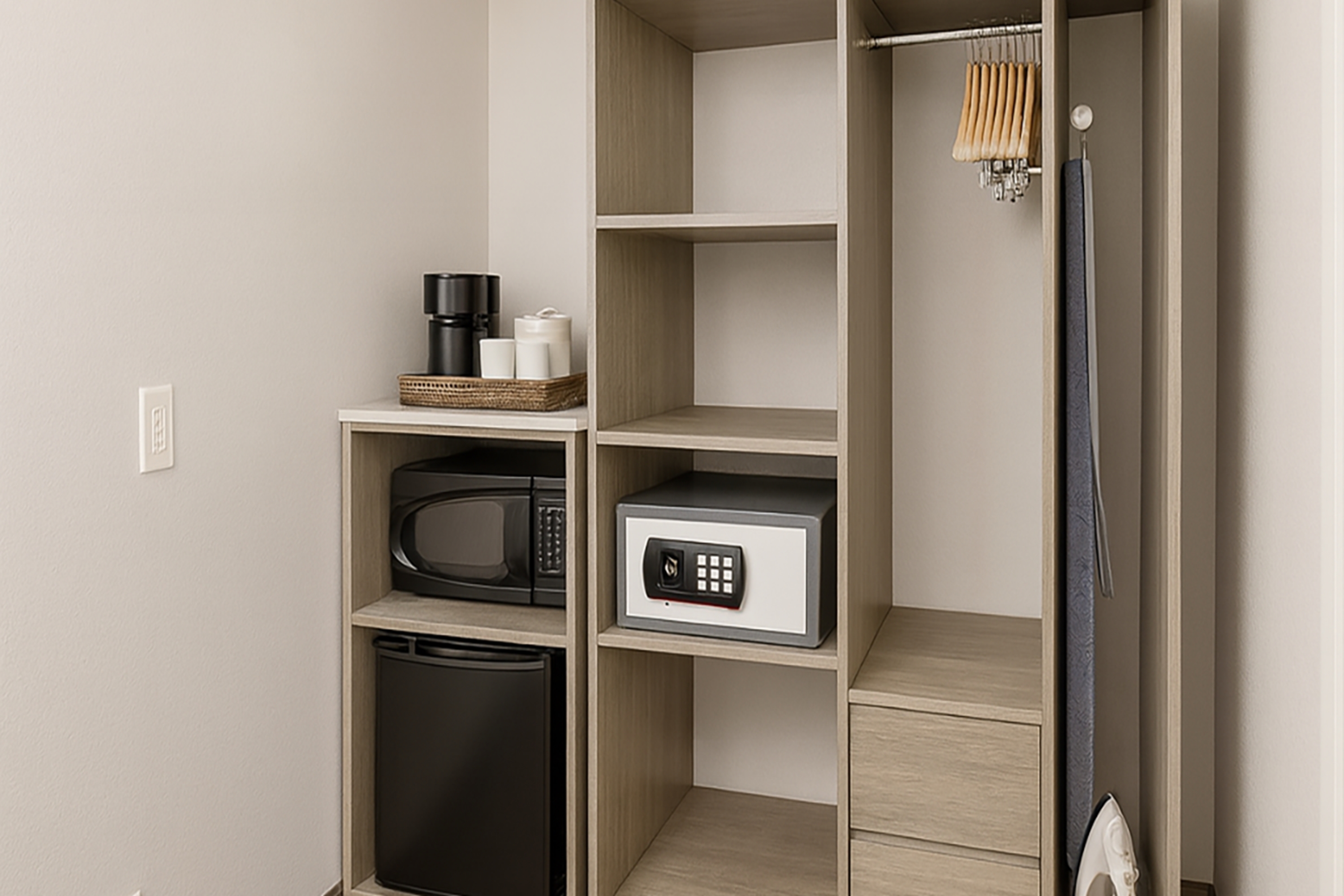 Guest room feature at the Travelodge by Wyndham LAX in El Segundo, California