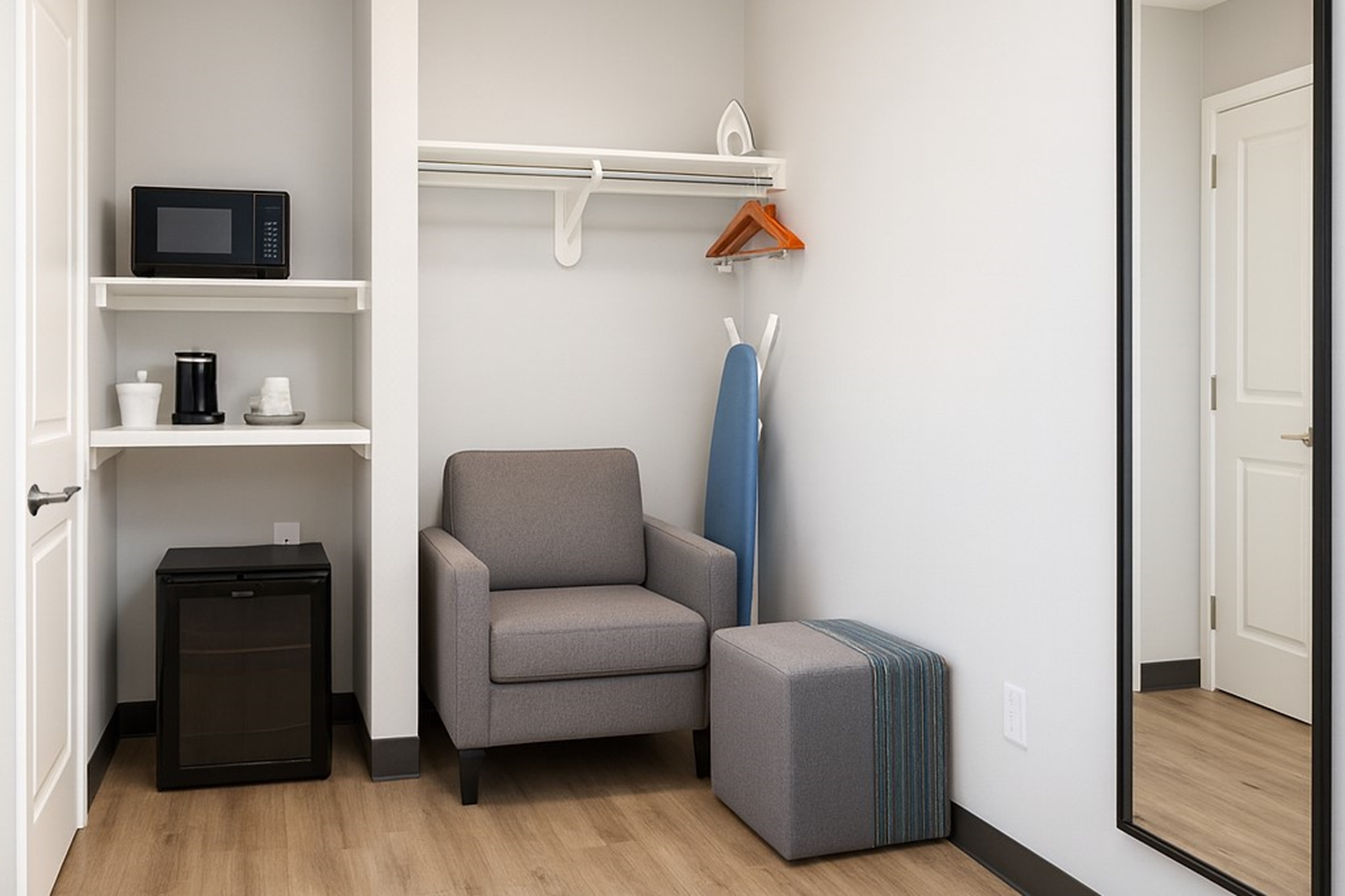 Guest room feature at the Travelodge by Wyndham LAX in El Segundo, California