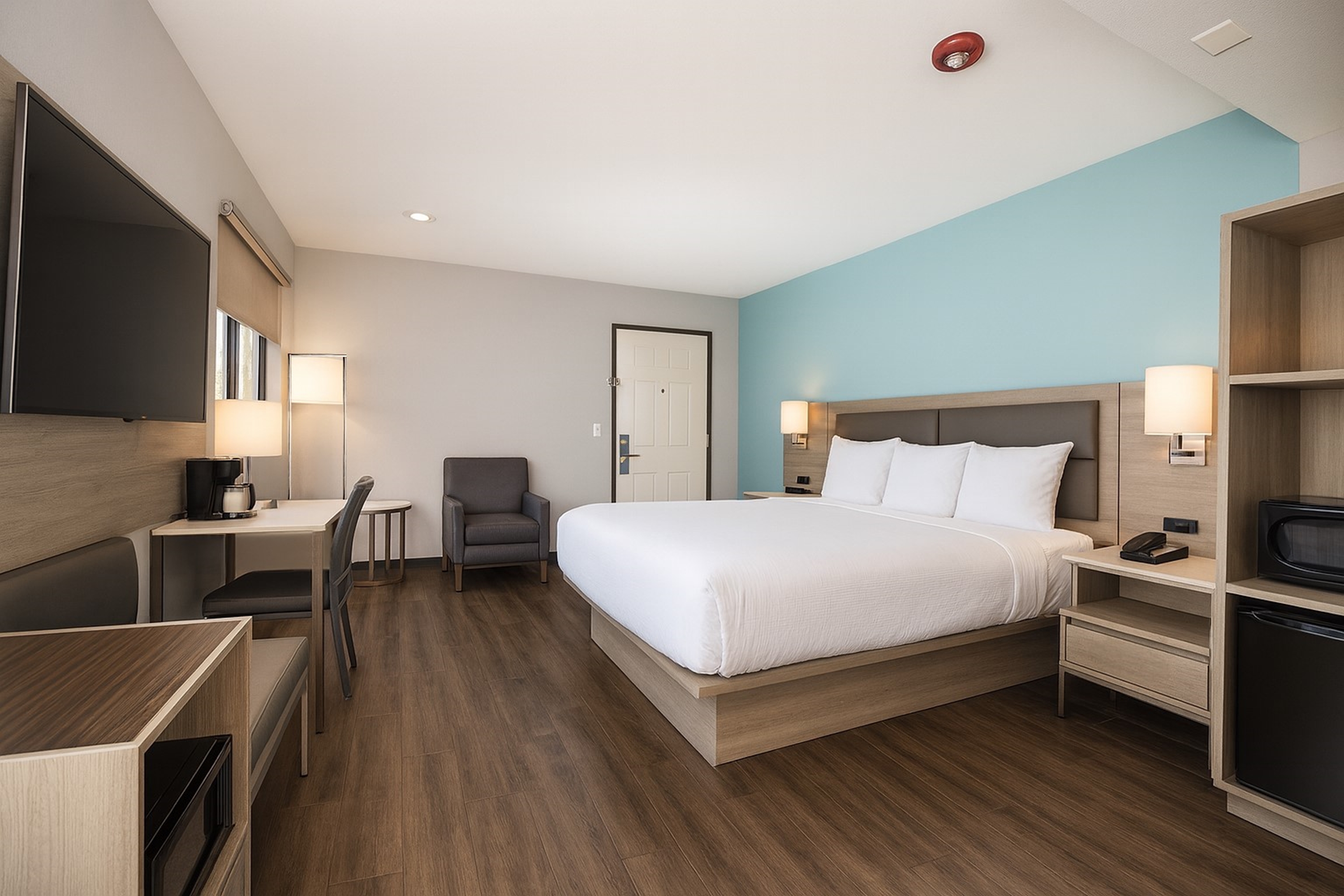 Guest room at the Travelodge by Wyndham LAX in El Segundo, California