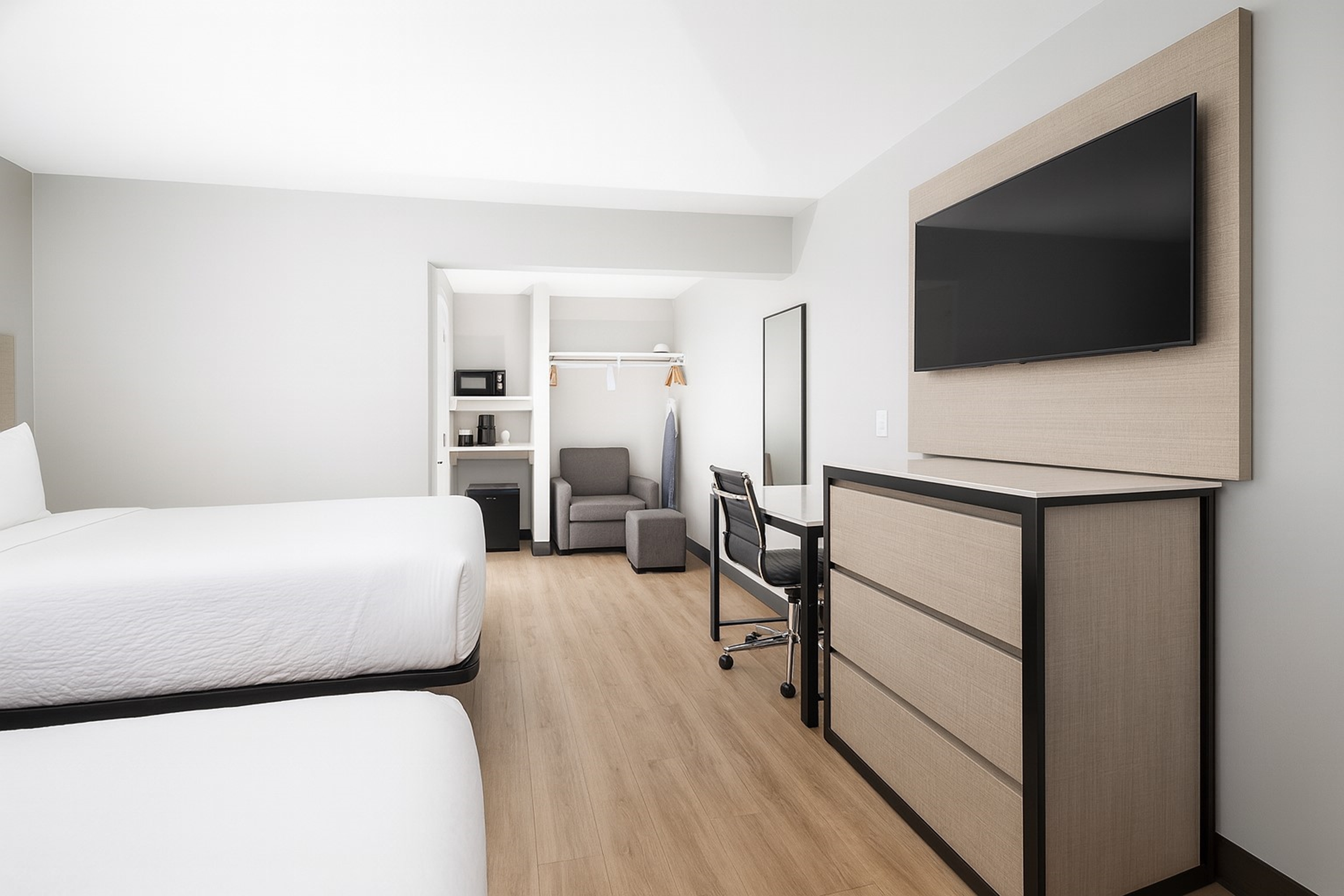 Guest room at the Travelodge by Wyndham LAX in El Segundo, California