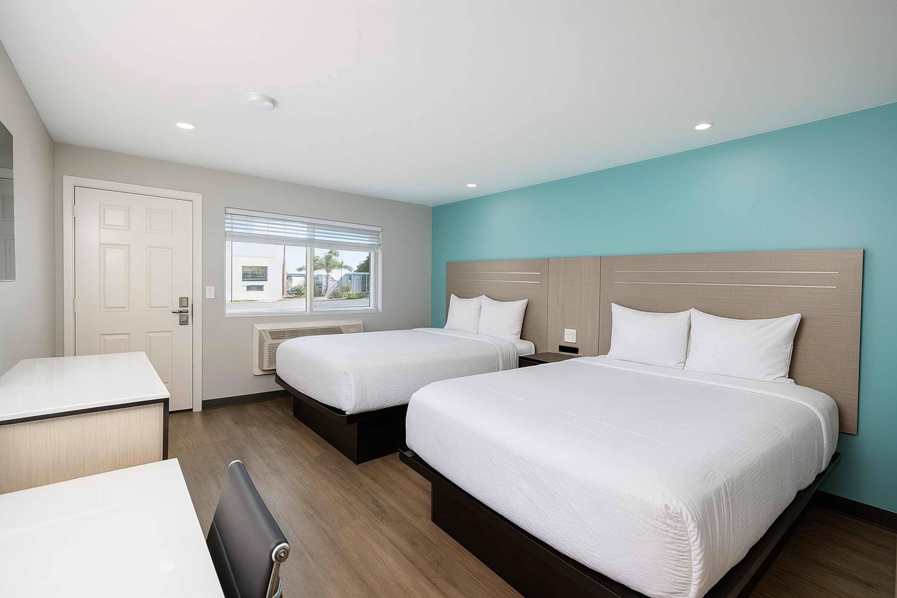 Guest room at the Travelodge by Wyndham LAX in El Segundo, California