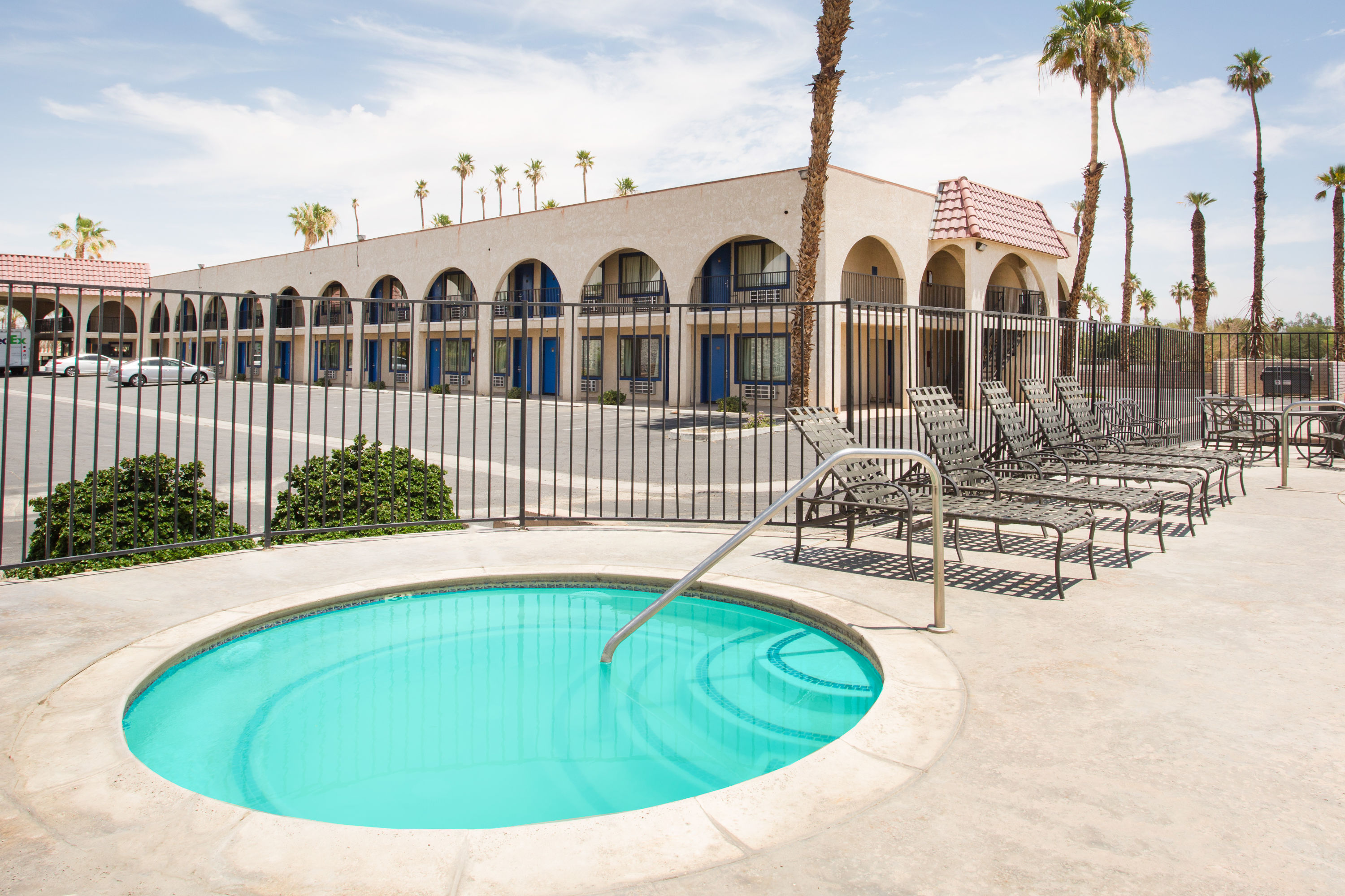Hot tub at the Travelodge by Wyndham Indio in Indio, California